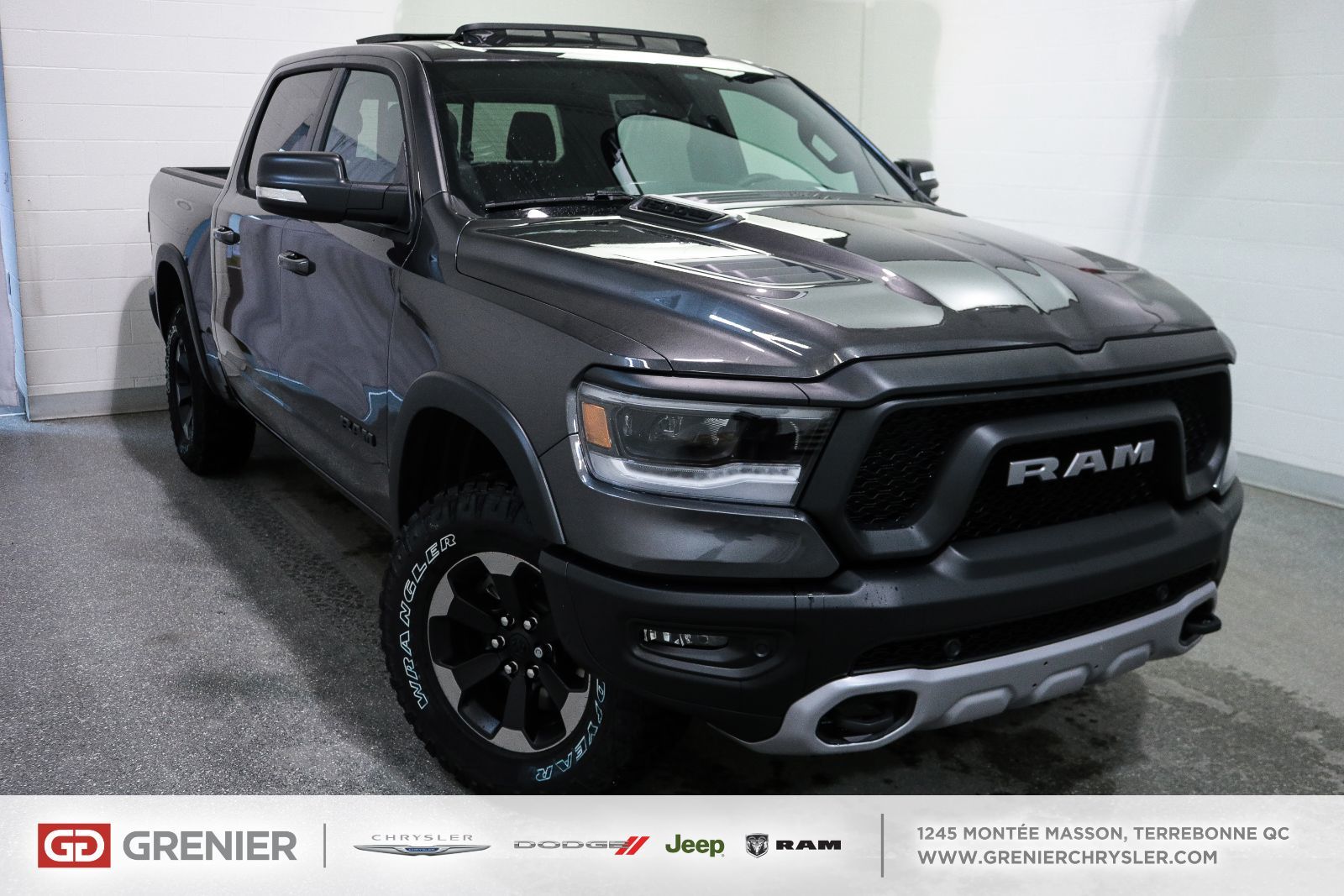 New 2019 Ram 1500 Rebel Black - $60385.0 | Grenier Chrysler Dodge Jeep ...