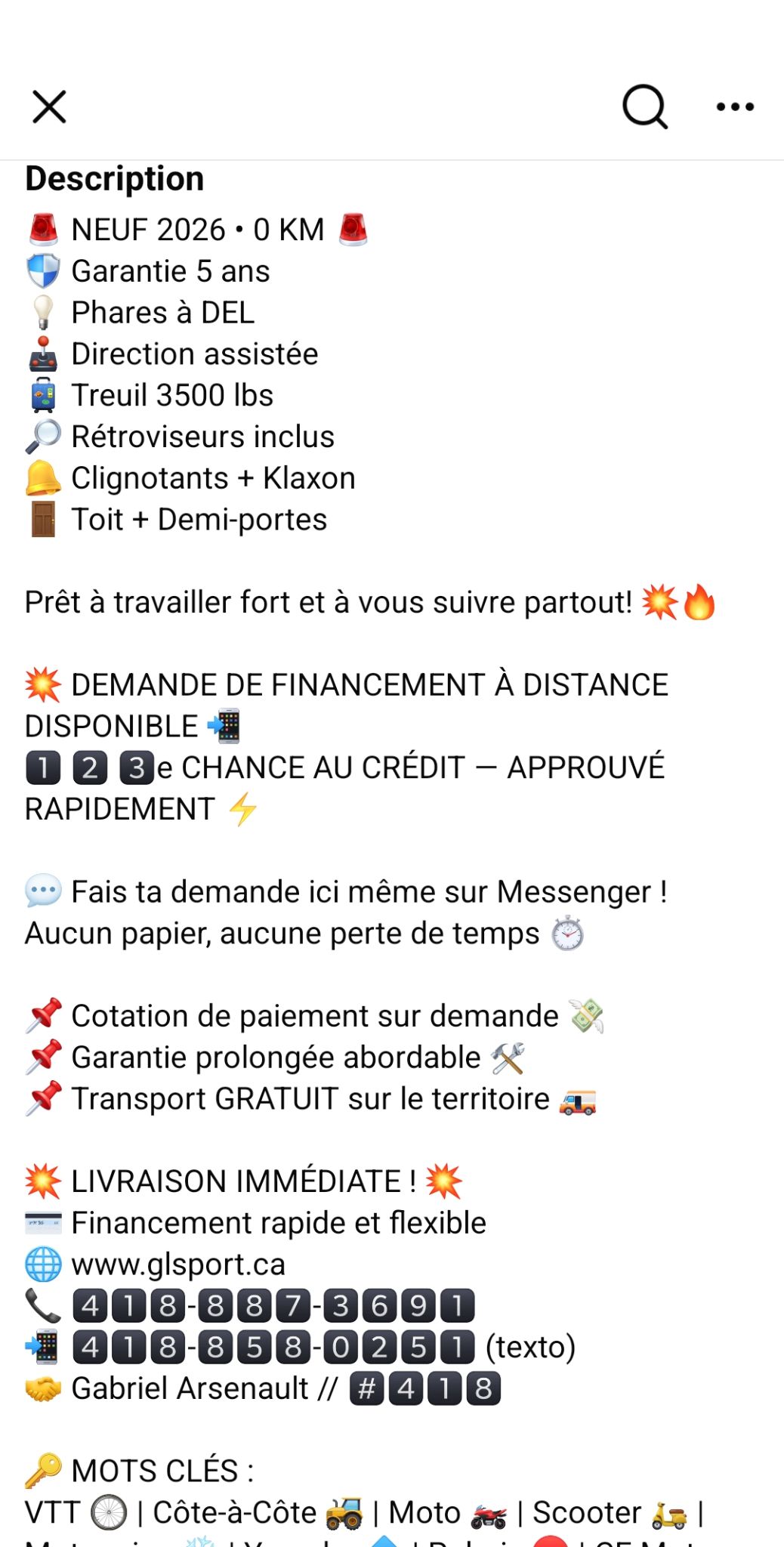 2026 CFMOTO ZForce 950 Sport G2 EPS