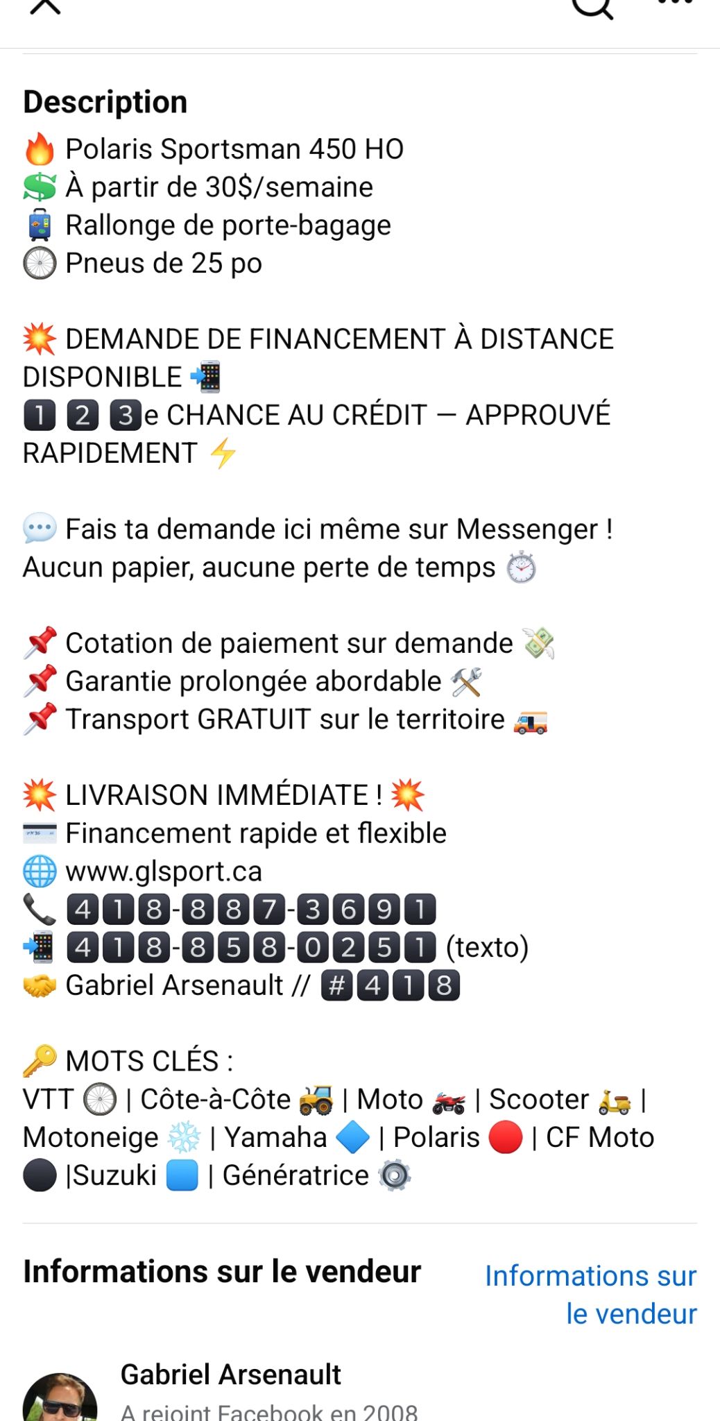 2026 Polaris Sportsman 450 High Output