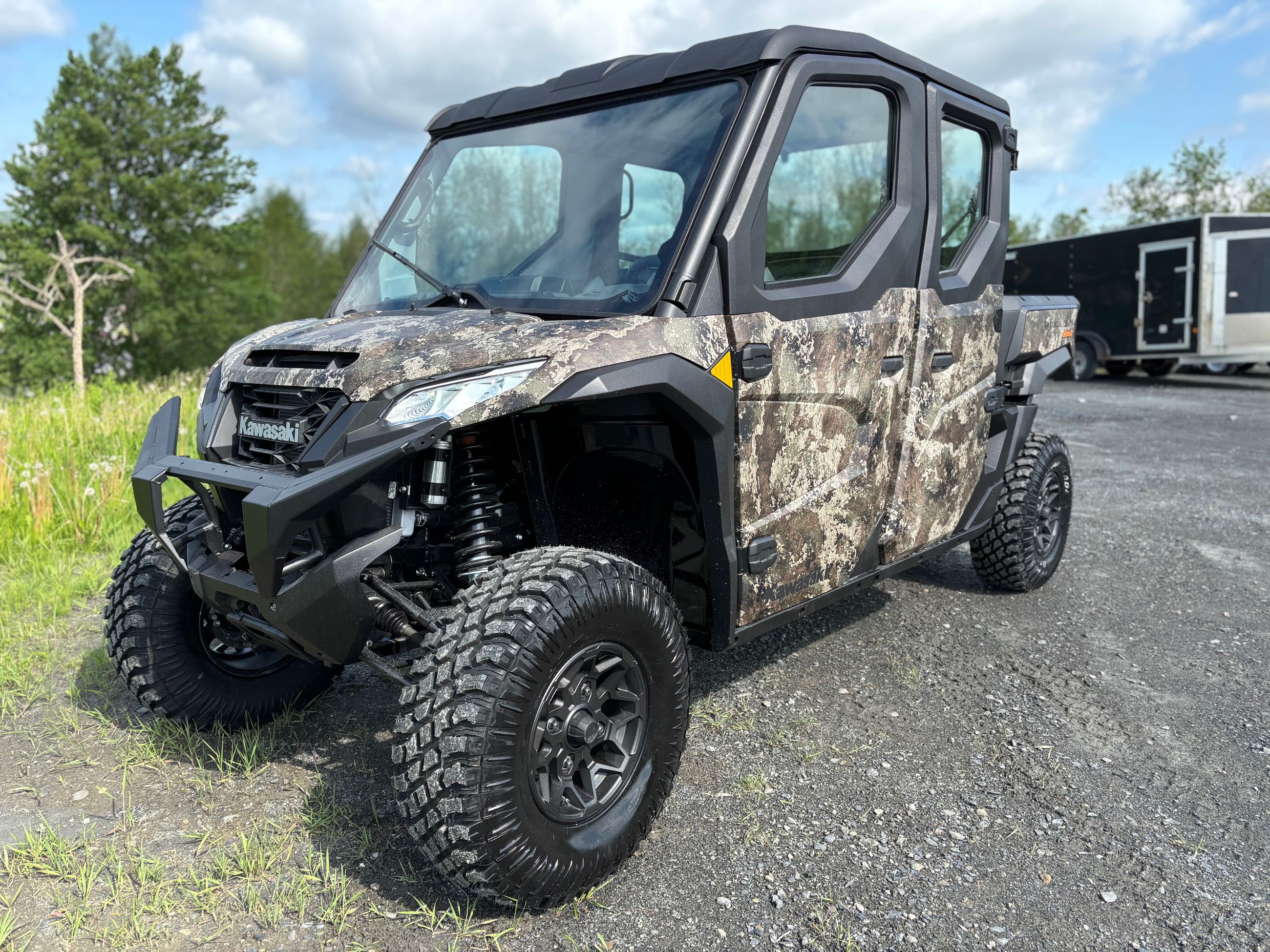 2025 Kawasaki RIDGE CREW HVAC CAMO 30 INCHES TIRES! 4 CYLINDERS!