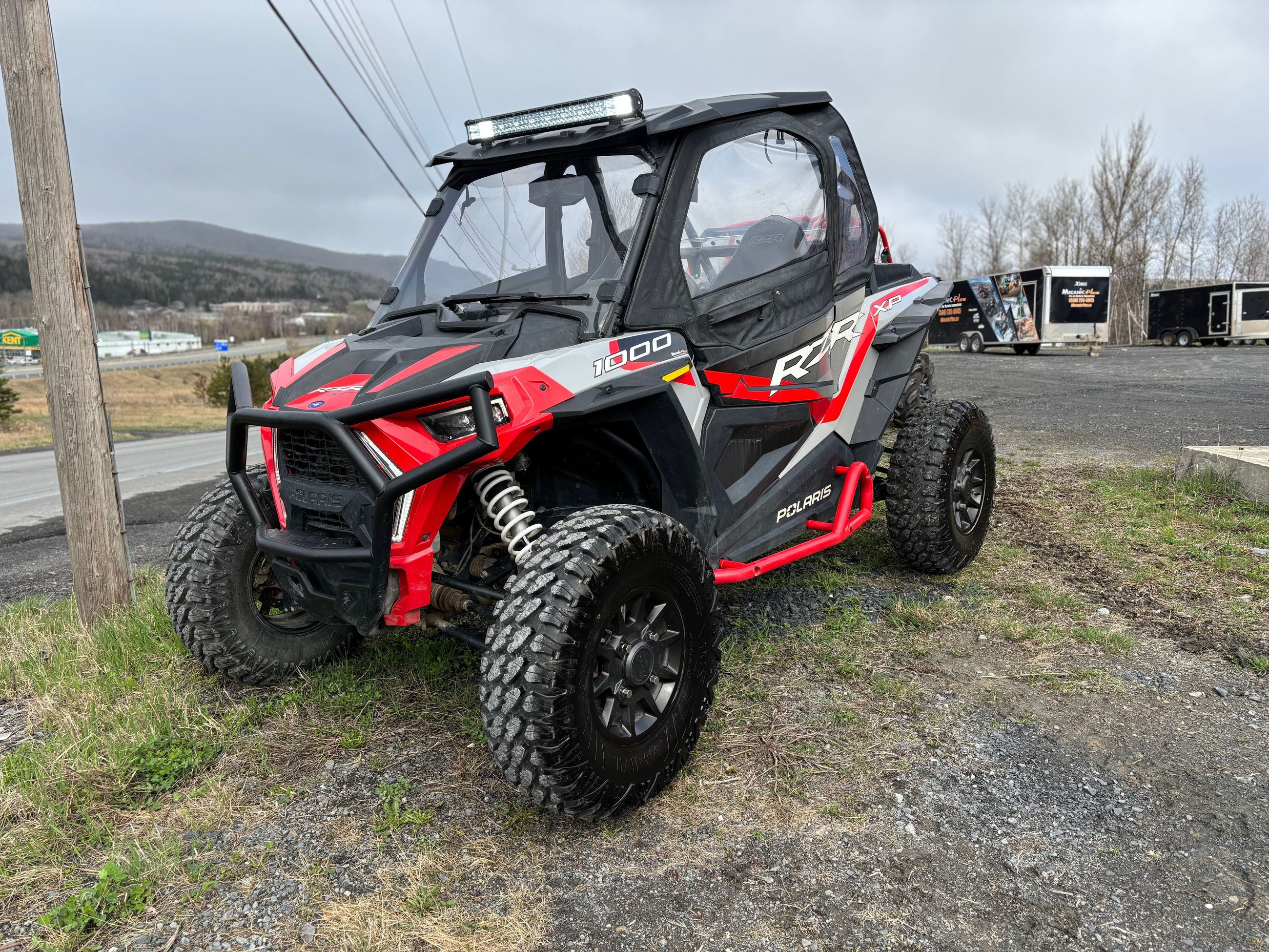 Polaris RZR XP1000 FULL CAB HEATER BUMPERS NERF BARS WIPER LED BAR 30'' TIRES  2023