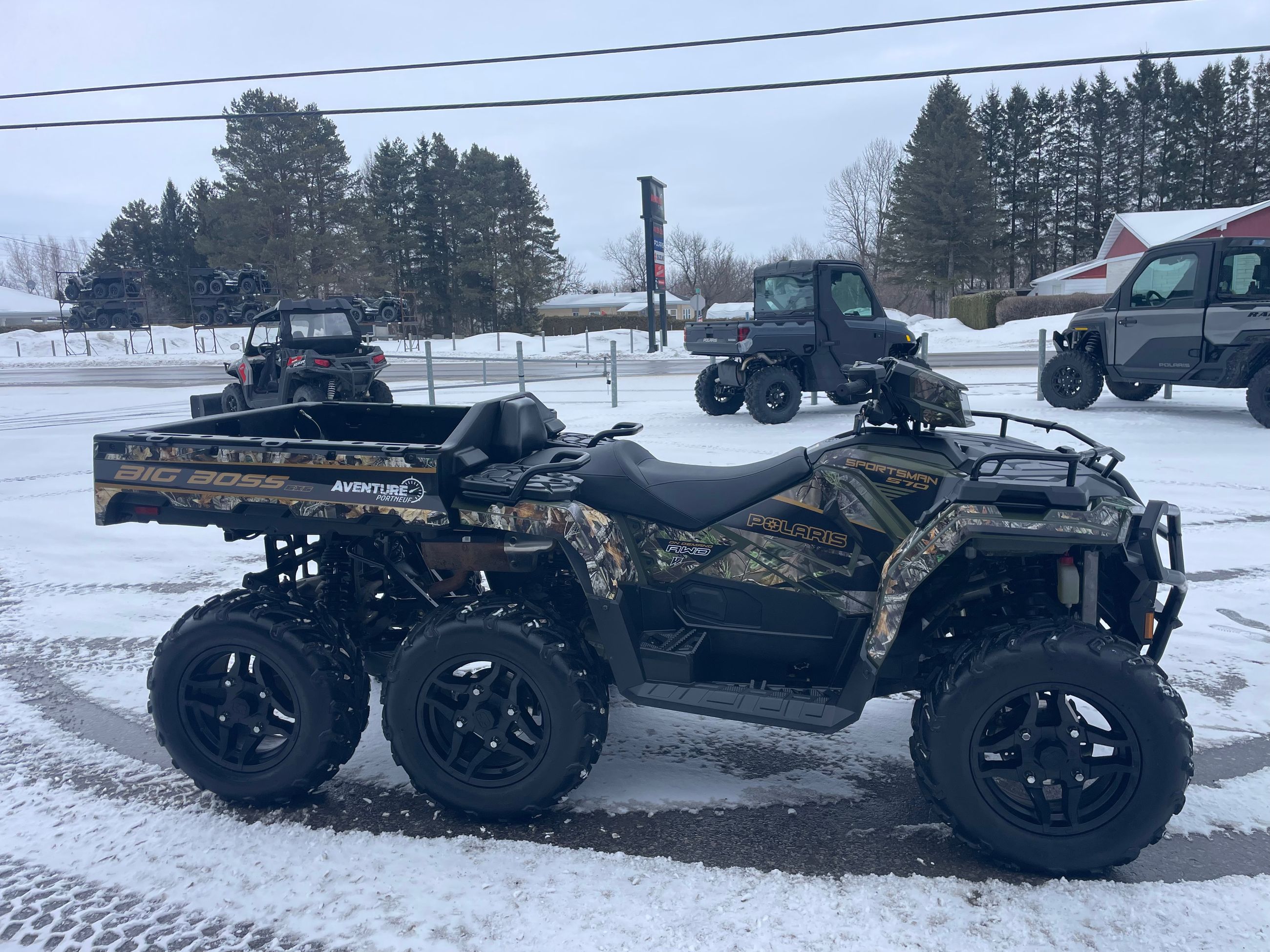 Polaris Sportsman 570 Big Boss 6x6 EPS camo Seulement 950KM 2025