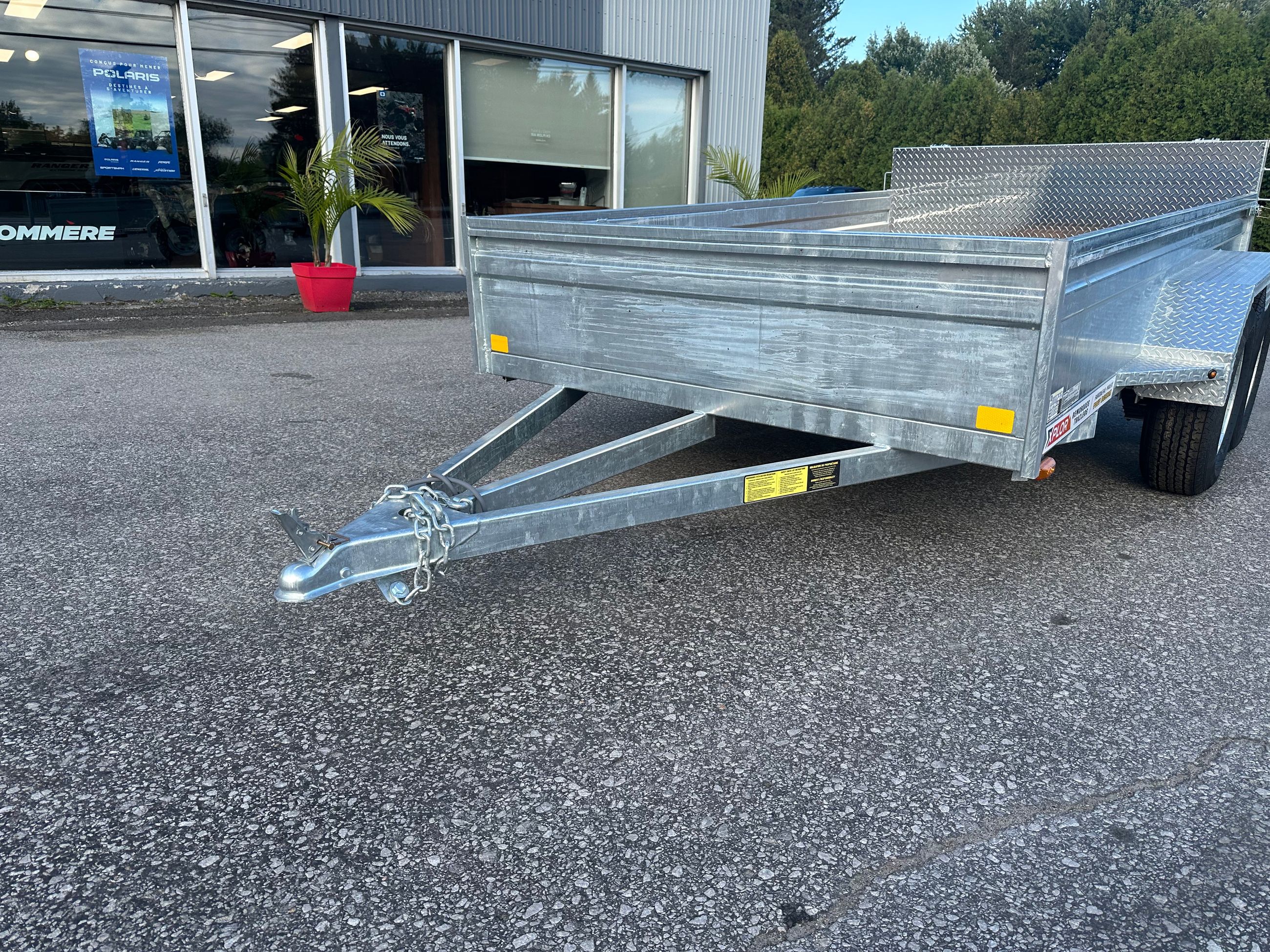 2027 TOIT DESIGN REMORQUE UTILITAIRE U66-121 GALVANISEE 14''