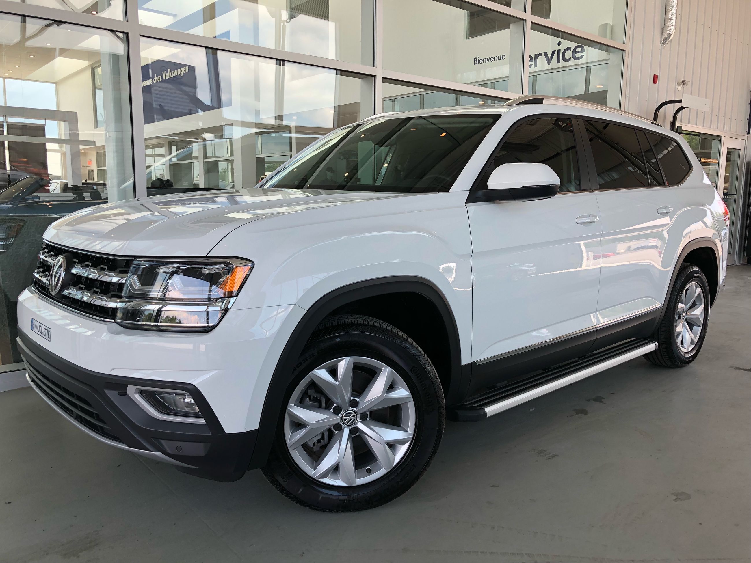 Volkswagen Atlas HIGHLINE 2018 BLANC PUR neuf 48635.0 Joliette VW 18001