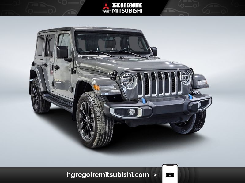 2022 Jeep Wrangler Unlimited Sahara 4Xe* Cuir Brun * Hybride *