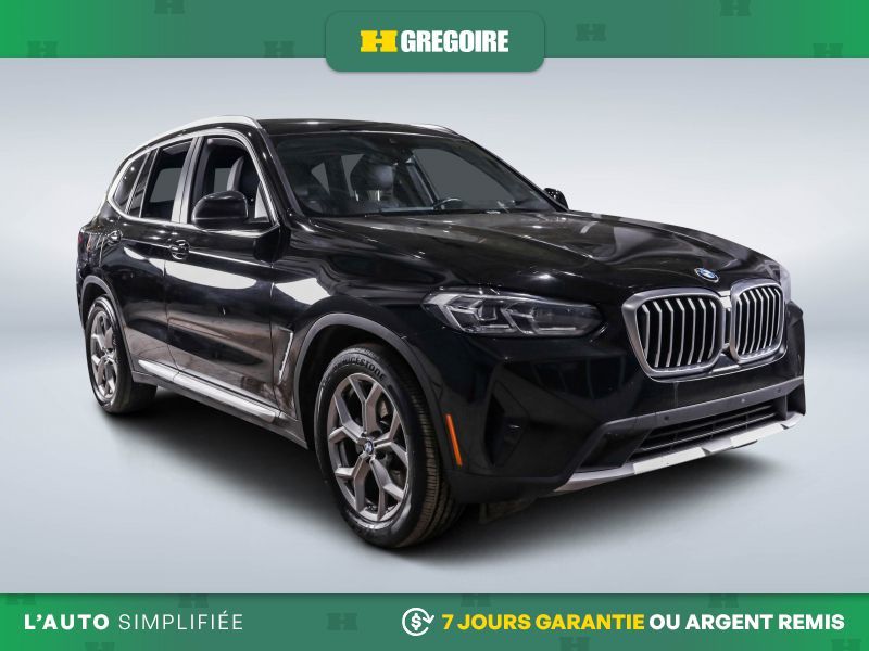 2022 BMW X3 AWD AUTO A/C CUIR NAV GR ELECT MAGS CAM RECUL