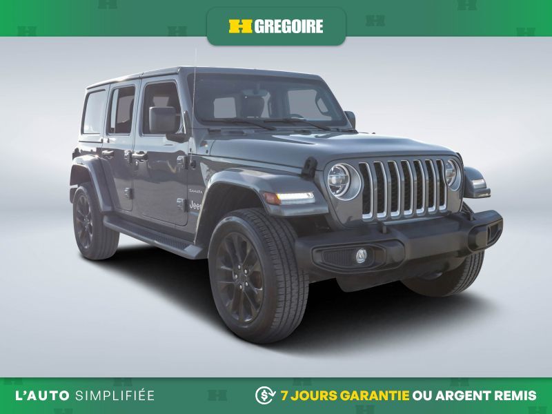 2021 Jeep Wrangler 4XE SAHARA PLUG IN HYBRID 4WD CUIR MAGS 20 PO
