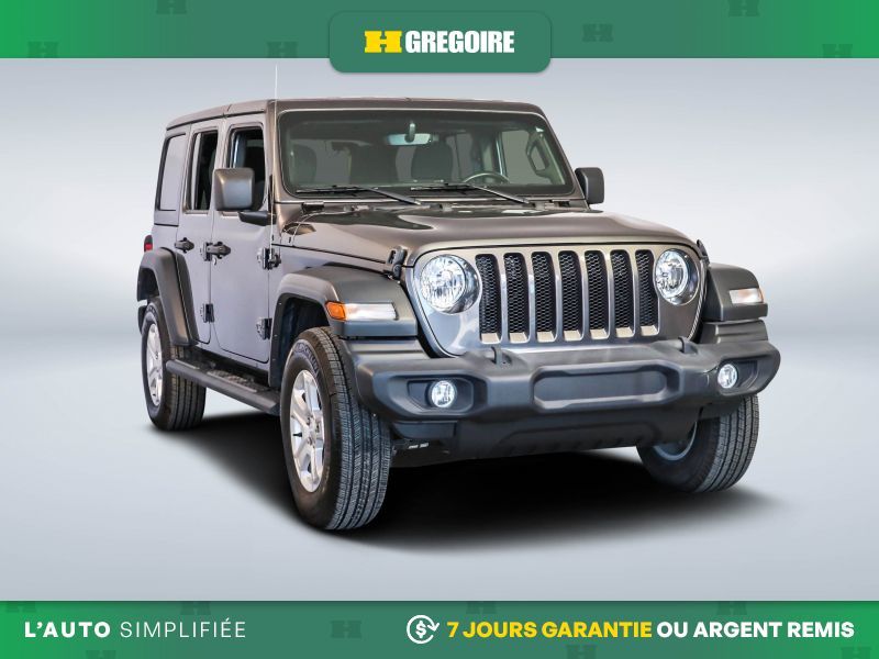 2022 Jeep Wrangler UNLIMITED SPORT S 4WD V6 MANUEL PLUSIEURS OPTIONS