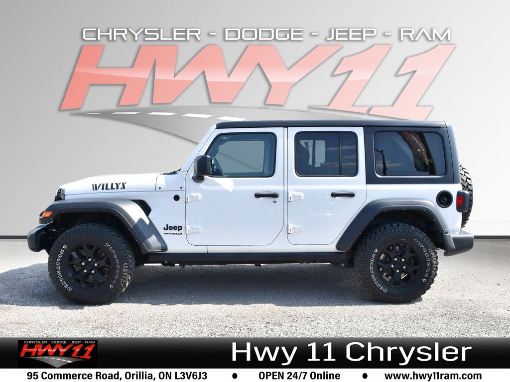 2021 Jeep Wrangler Unlimited Willys LOW KM | CLEAN CARFAX | PUSH BUTTON START
