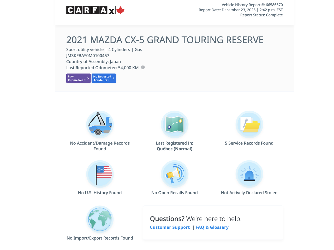 2021 Mazda CX-5 dition 100e anniversaire AWD Turbo-4