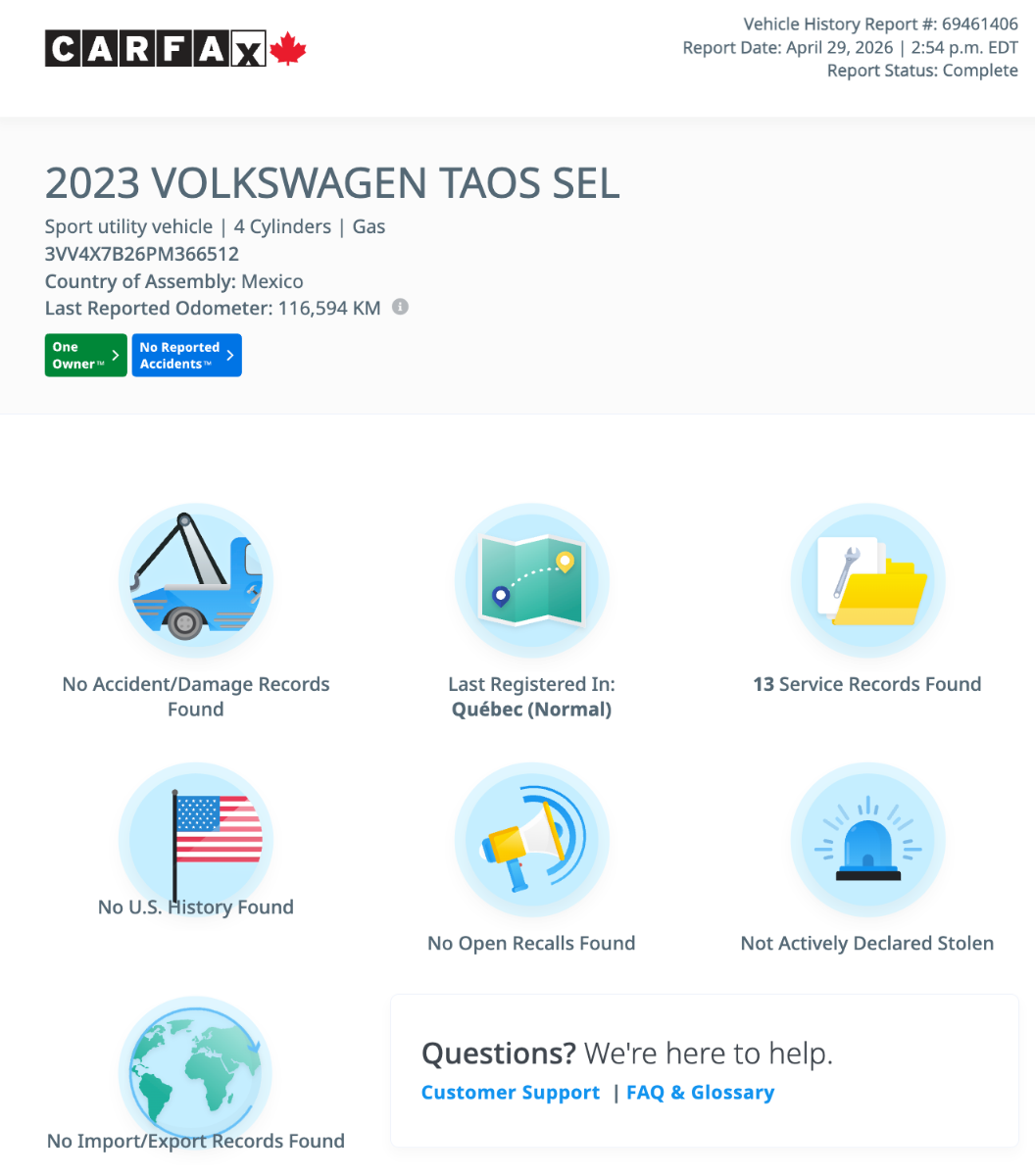 [2023] [Volkswagen] [Taos] [Highline] - [Villeneuve Honda Joliette]