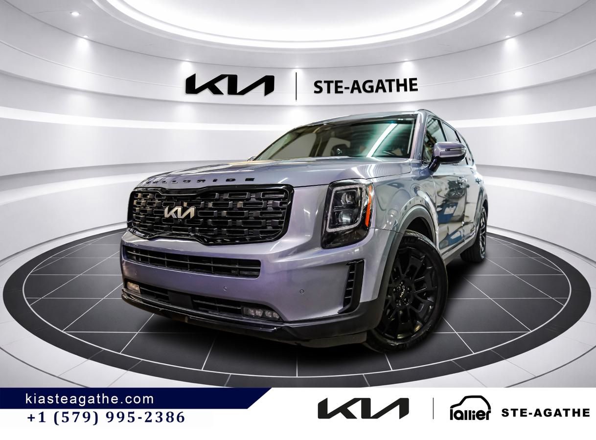 2022 Kia Telluride Nightsky AWD **JAMAIS ACCIDENTÉ+GARANTIE 10 ANS/200 000KM**TOIT OUVRANT+CUIR+SIÈGES VENTILÉS**
