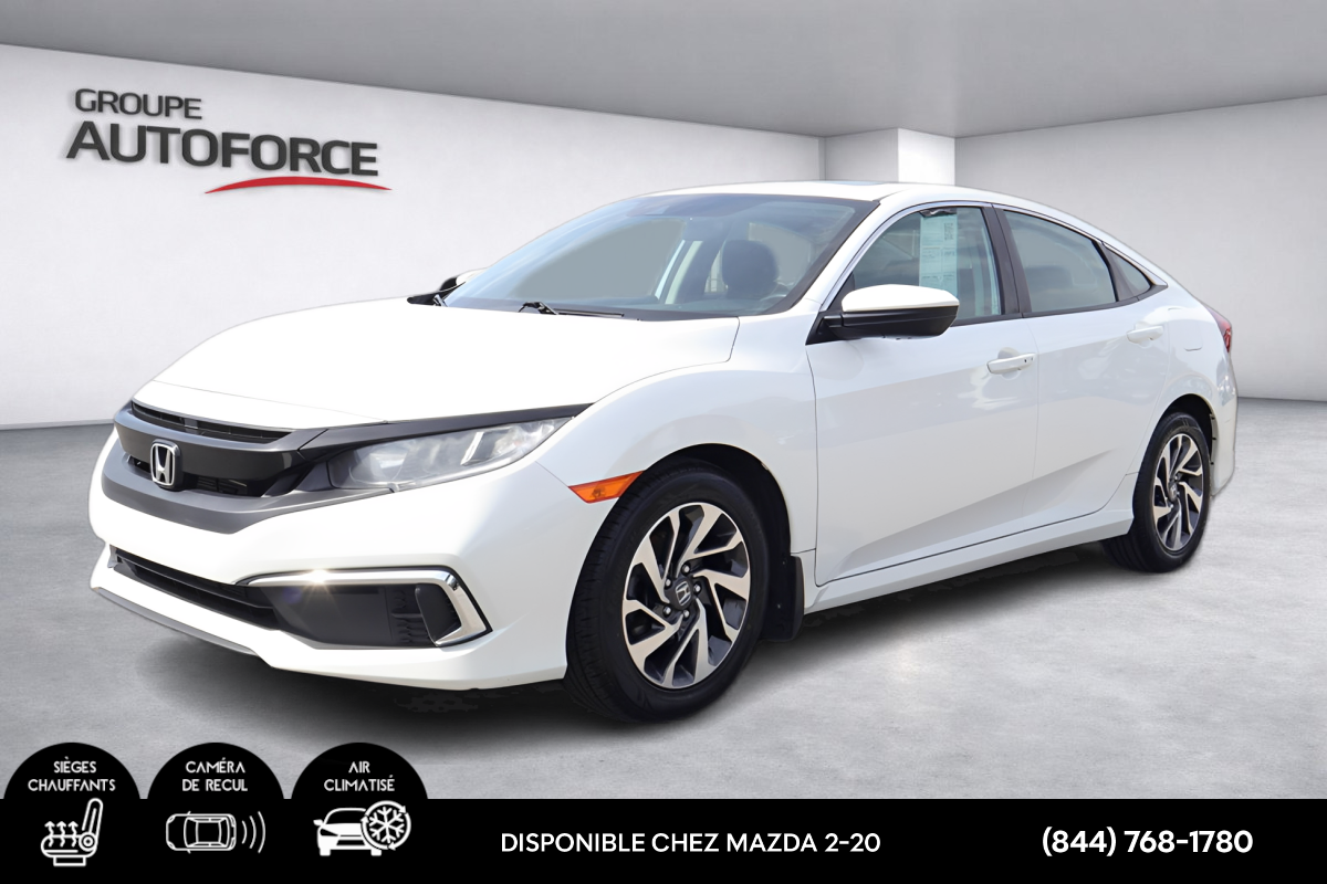 2020 Honda Civic Sedan EX AUCUN ACCIDENT, CAM RECUL, BANCS CHAUFFANTS
