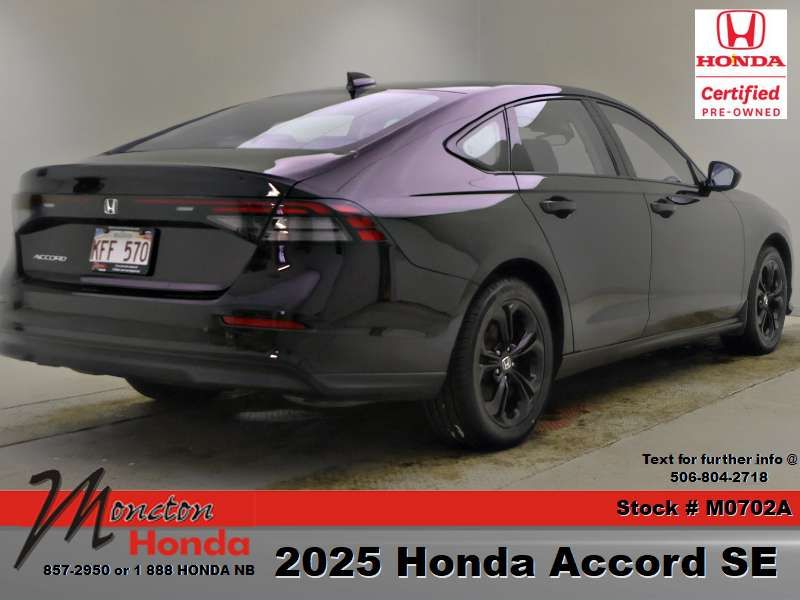 Photo Honda Accord Sedan SE 2025 #6