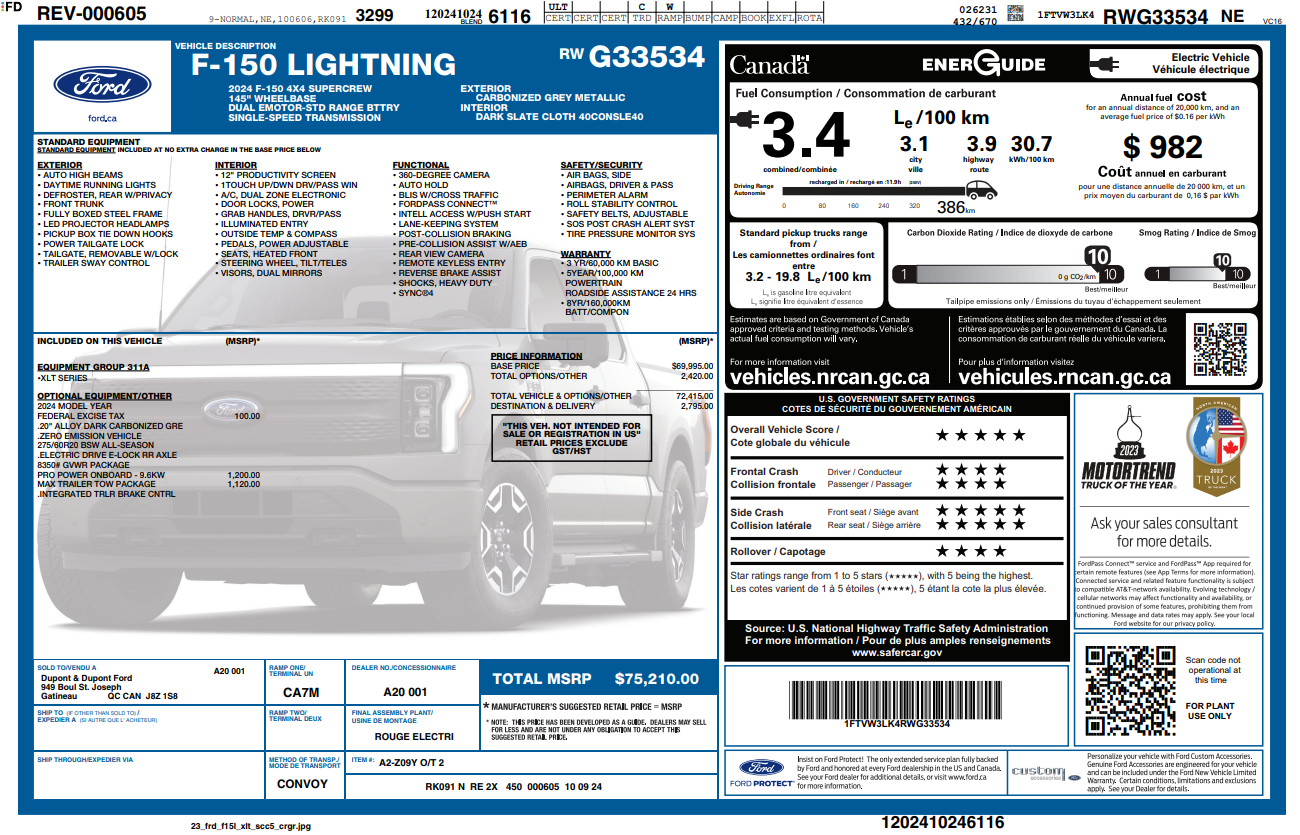 2024 Ford F-150 Lightning XLT