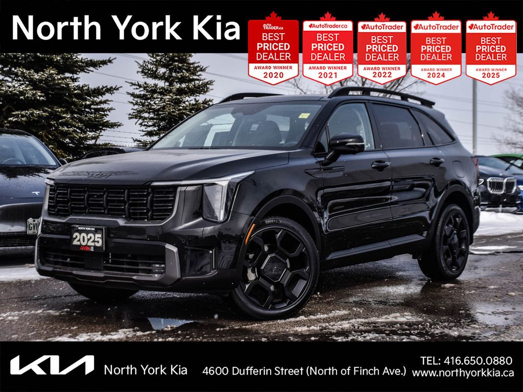 2025 Kia Sorento X-Line Limited   NAVI   LEATHER   DEMO