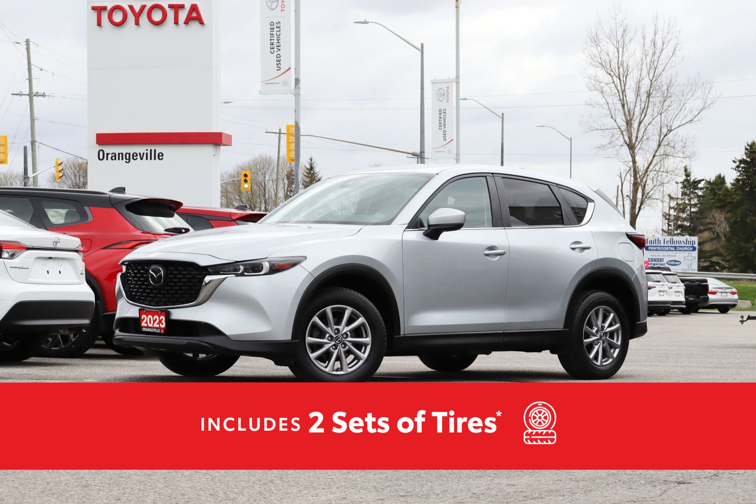 2023 Mazda CX-5 GS AWD, Dealer Serviced, Winter Tires Included, Heated Front Seats / Steering, Power Tailgate