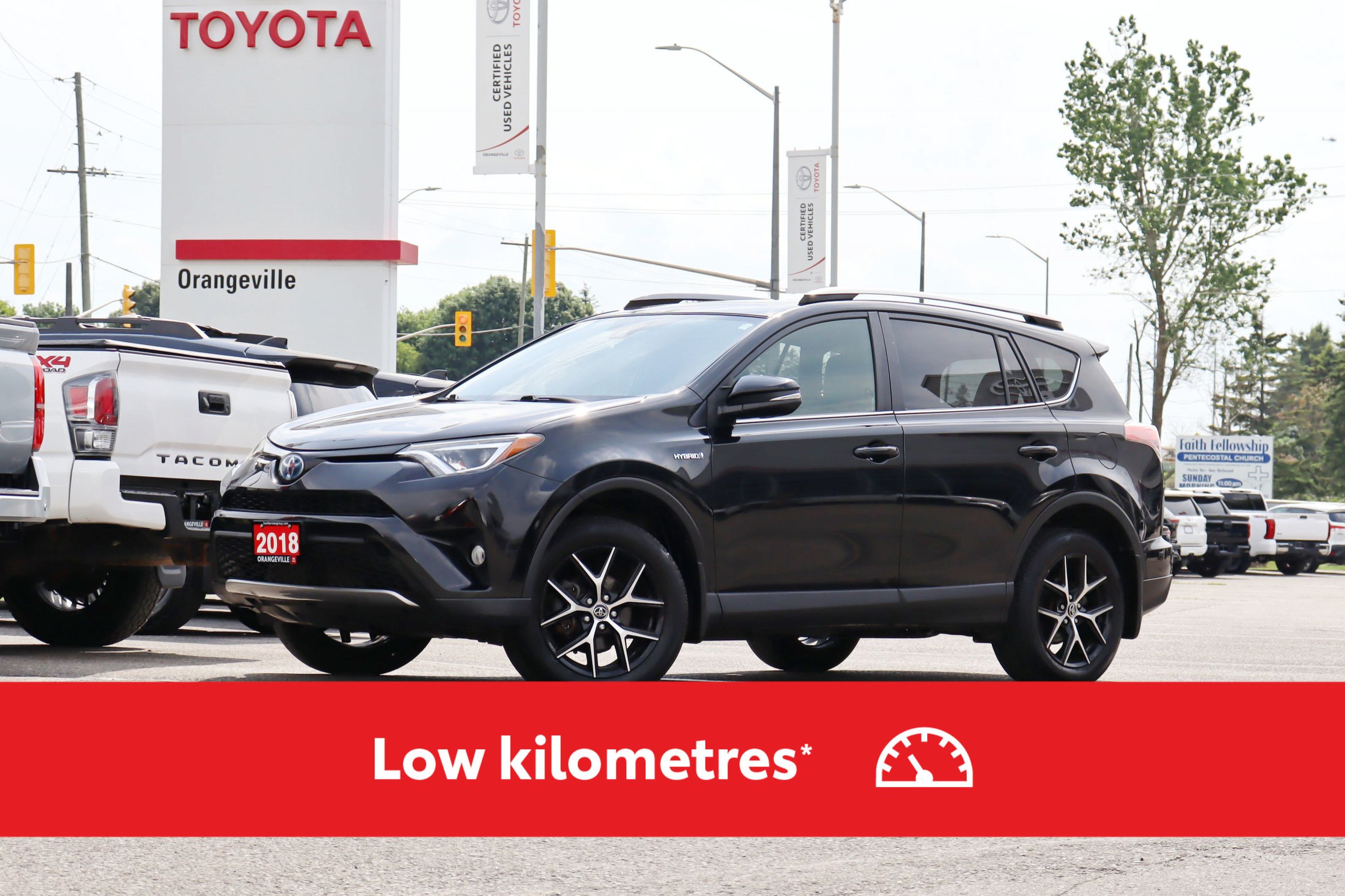 2018 Toyota RAV4 SE Hybrid Electric AWD, Low KM!! Safety Certified, Leather Heated Seats / Steering, Sunroof, Nav