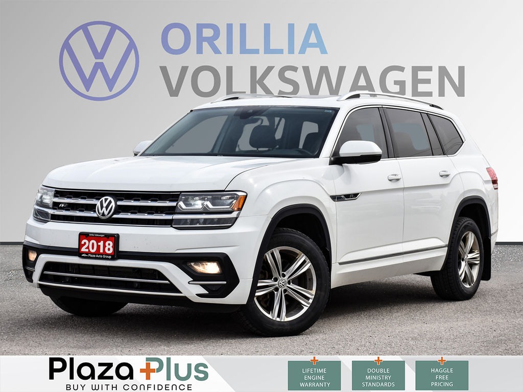 2018 Volkswagen Atlas Execline EXECLINE | BROWN LEATHER SEATS | PANO SUNROOF | 6 CYL | CAPTIANS CHAIRS