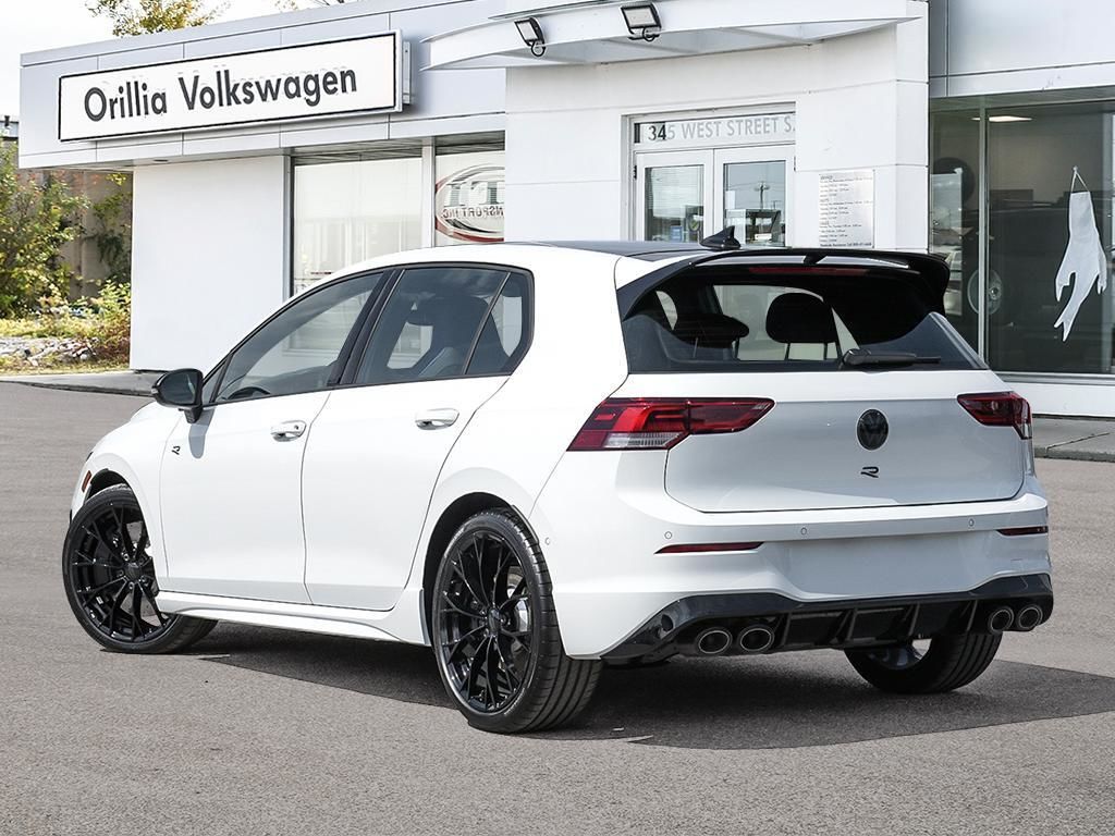 2025 Volkswagen Golf R Black Edition Akrapovic Exhaust / Pure White W Black Roof