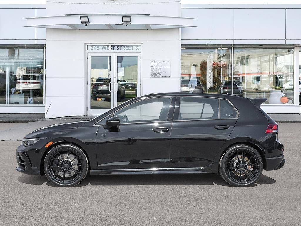 2025 Volkswagen Golf R Black Edition Akrapovic Exhaust / Mythos Black Metallic