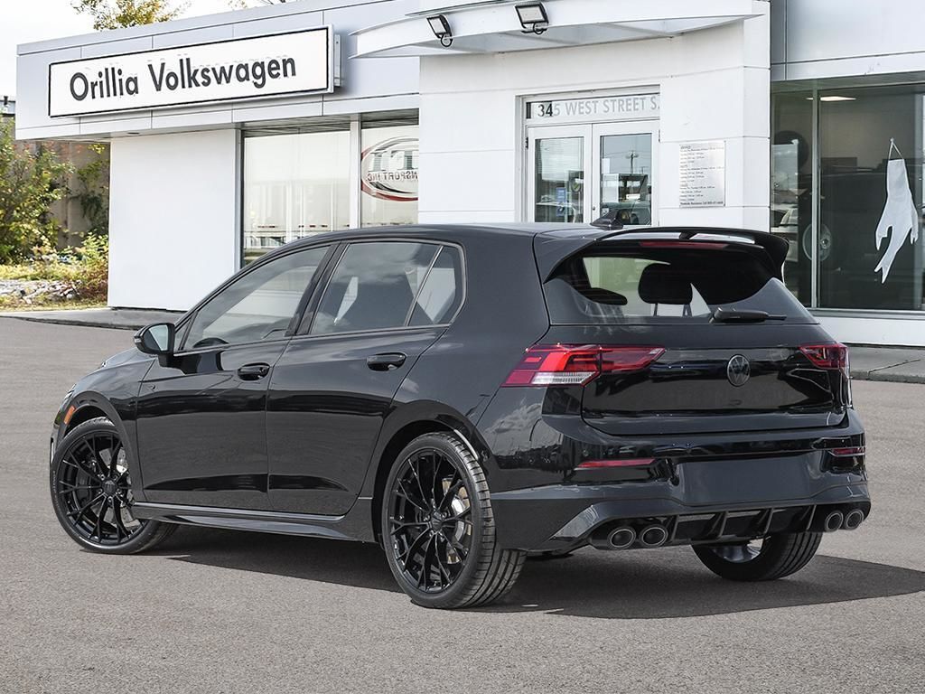 2025 Volkswagen Golf R Black Edition Akrapovic Exhaust / Mythos Black Metallic