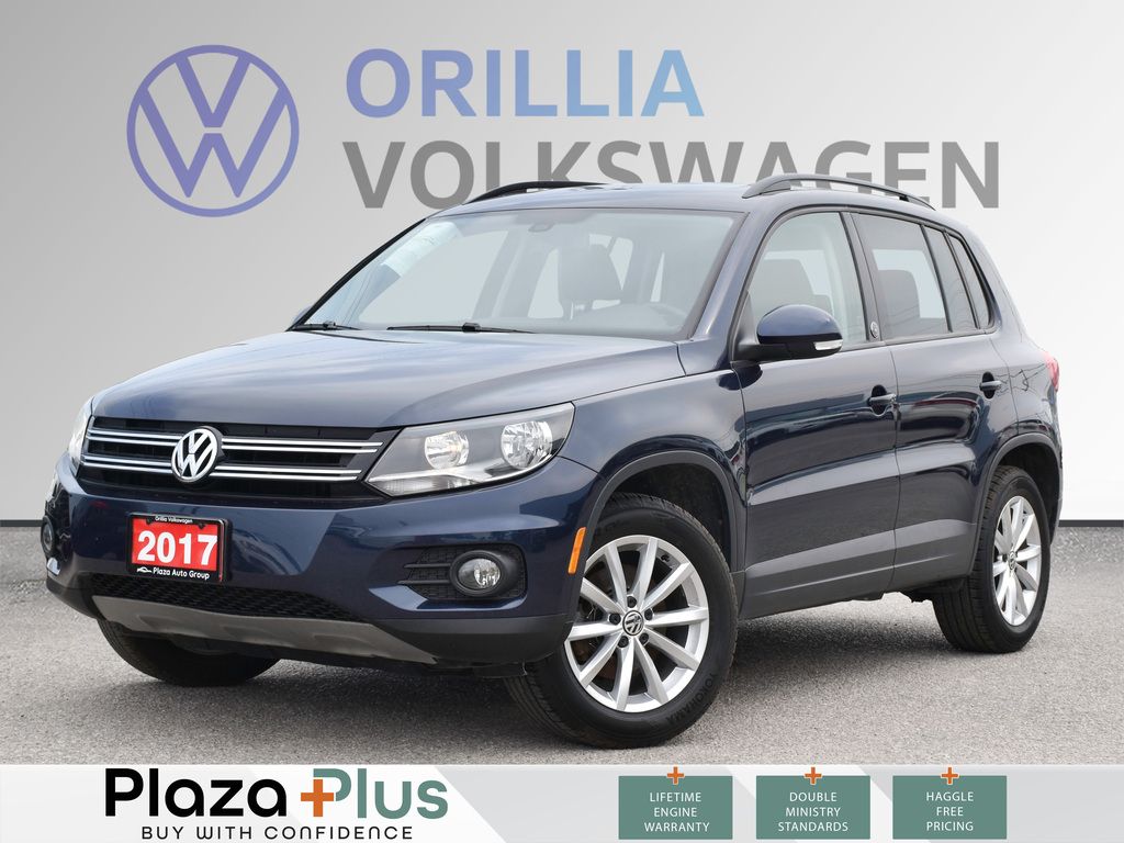 2017 Volkswagen Tiguan Wolfsburg Edition ONE OWNER CLEAN CARFAX | LEATHER SEATS | LOW KM!