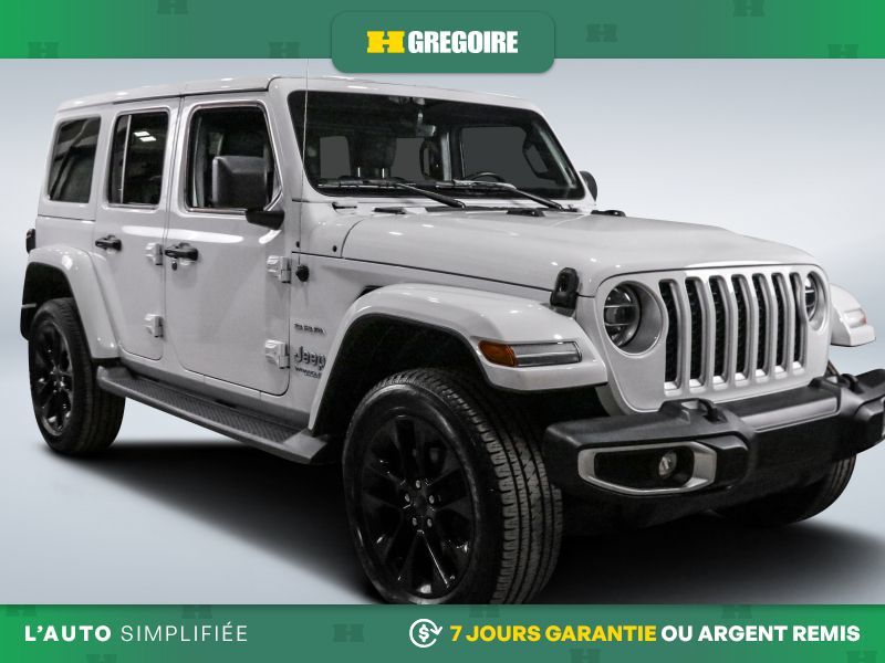 2021 Jeep Wrangler 4XE SAHARA PLUG IN HYBRID 4WD CUIR MAGS 20 PO