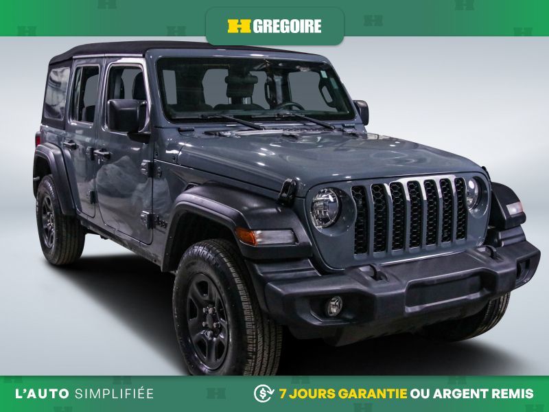 2024 Jeep Wrangler Sport AWD AUTO A/C TOIT GR ELECT MAGS CAM RECUL BL