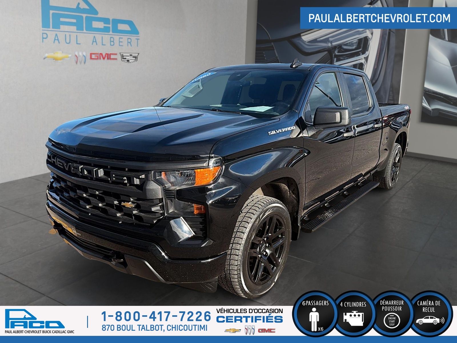 Photo Chevrolet SILVERADO 1500 4WD CREW CAB 147 CUSTOM 2022 #1