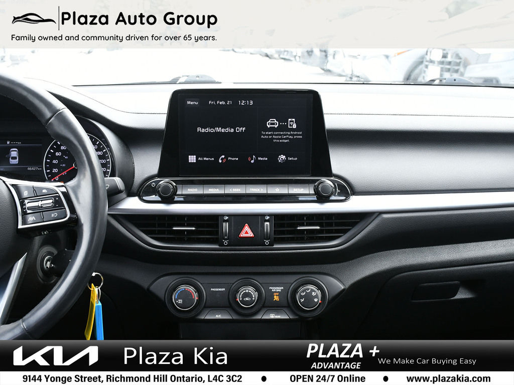 2022 Kia Forte EX+ |Carplay|Sunroof|Blind Spot Assist|