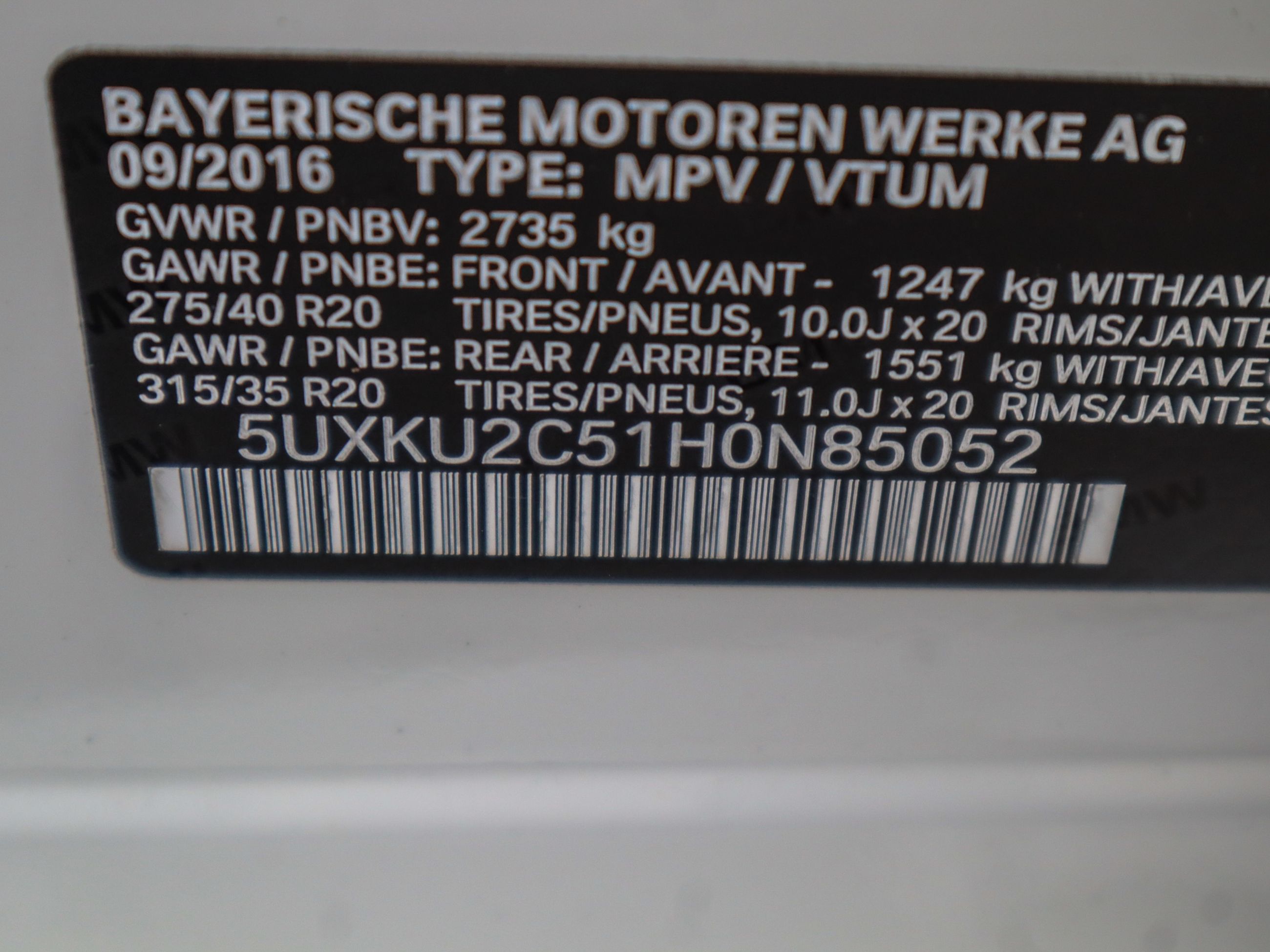 BMW X6  2017 à Vancouver, Colombie-Britannique
