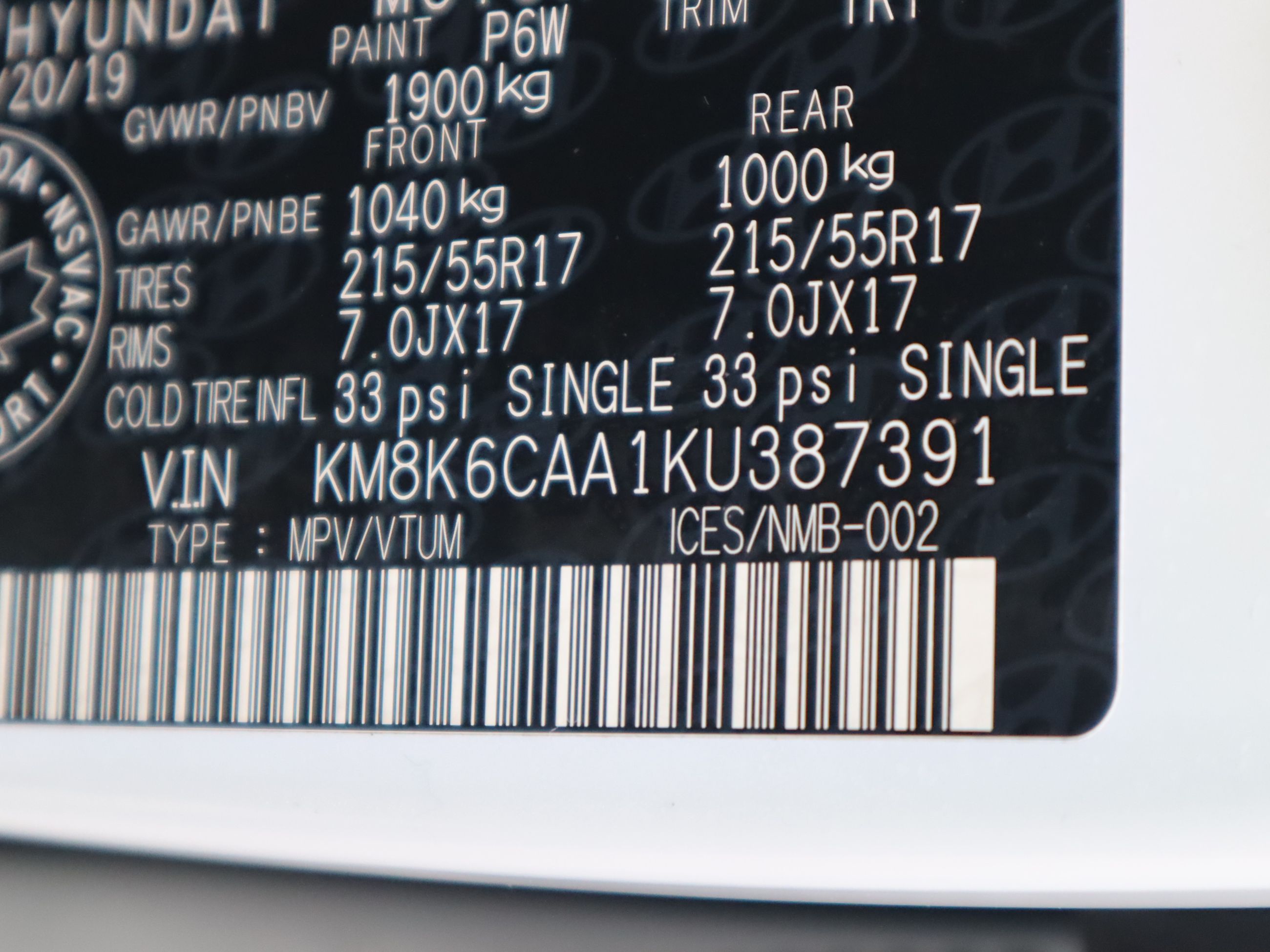 Hyundai Kona  2019 à Vancouver, Colombie-Britannique