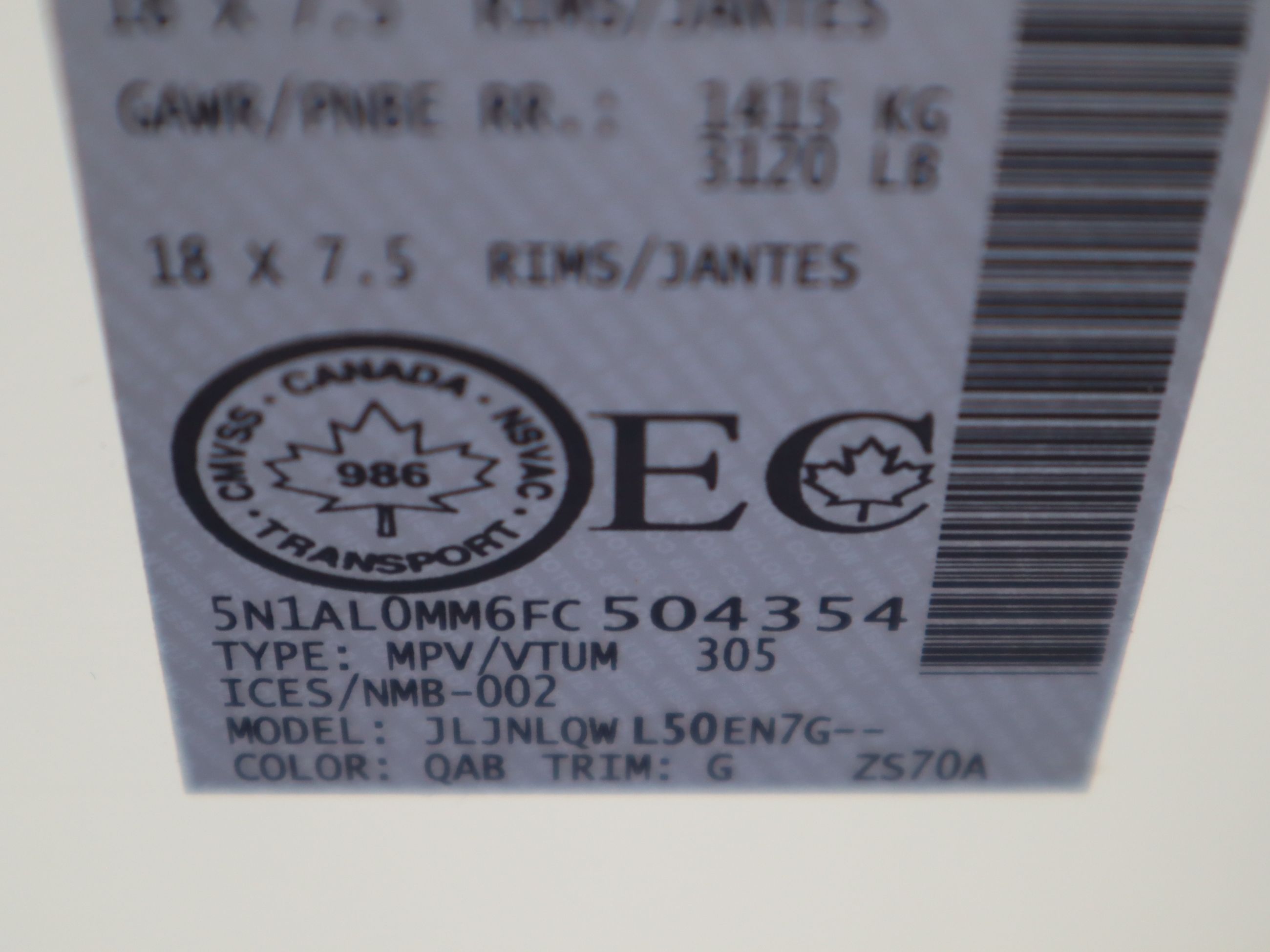 Infiniti QX60  2015 à Vancouver, Colombie-Britannique