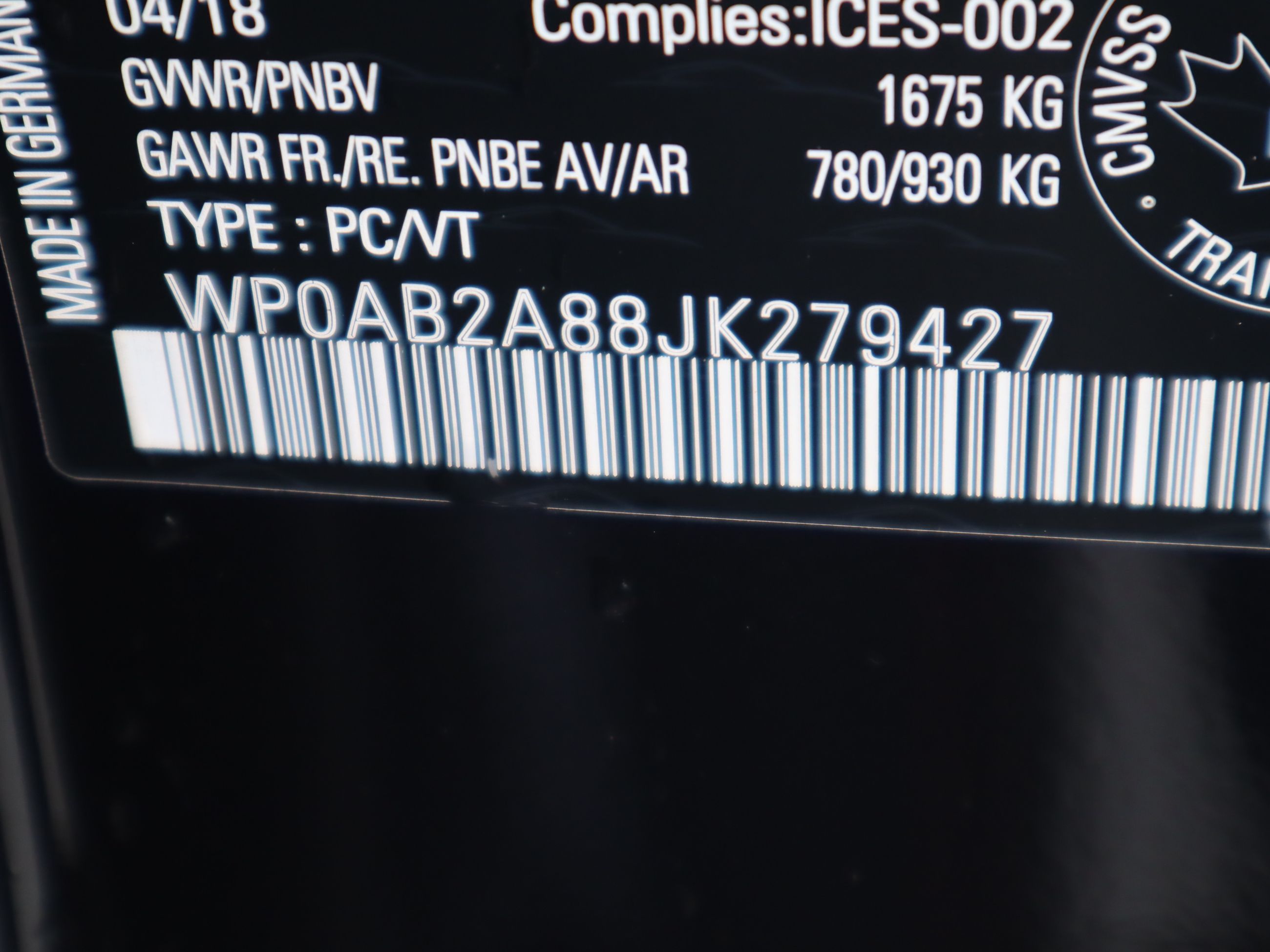 2018 Porsche 718 Cayman in Vancouver, British Columbia