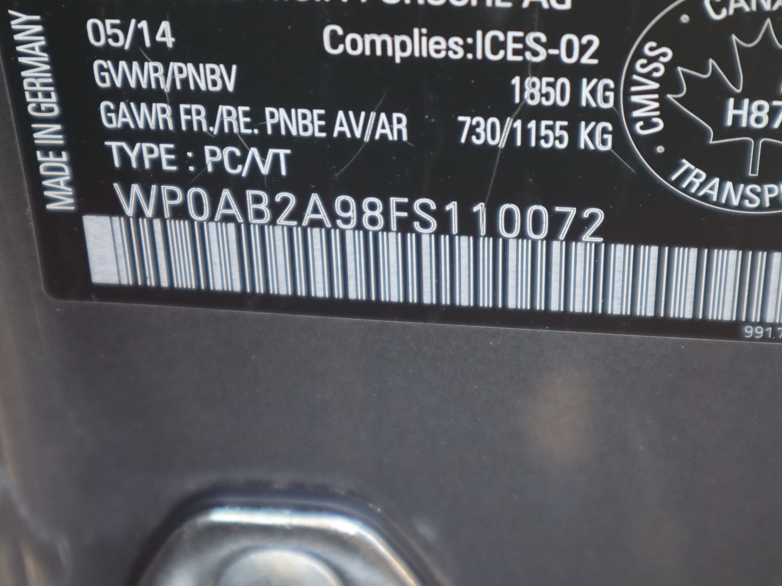 2015 Porsche 911 in Vancouver, British Columbia