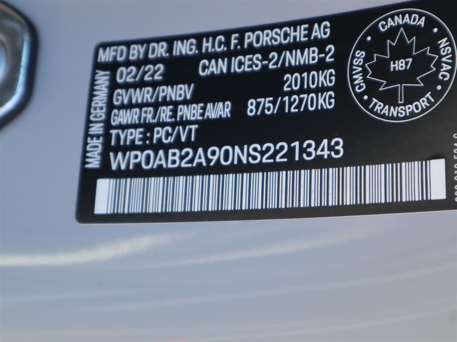 2022 Porsche 911 in Vancouver, British Columbia