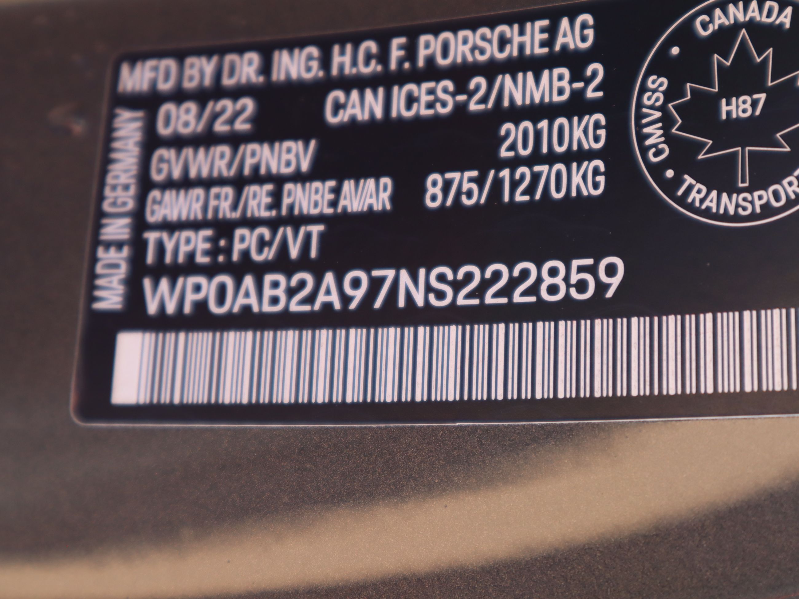 2022 Porsche 911 in Vancouver, British Columbia