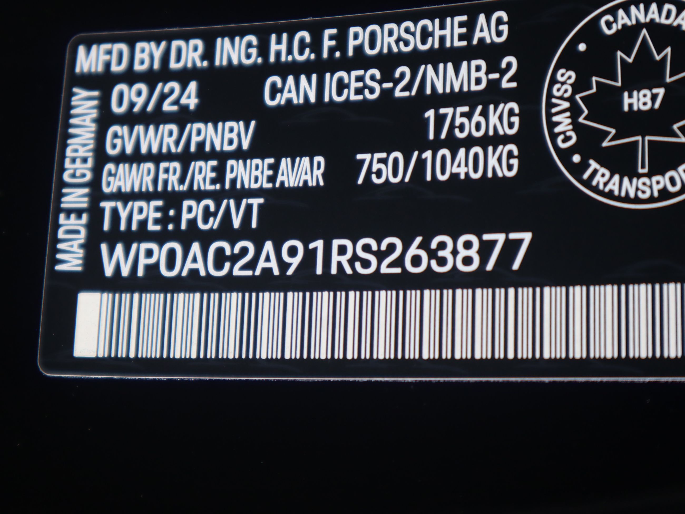 2024 Porsche 911 in Vancouver, British Columbia