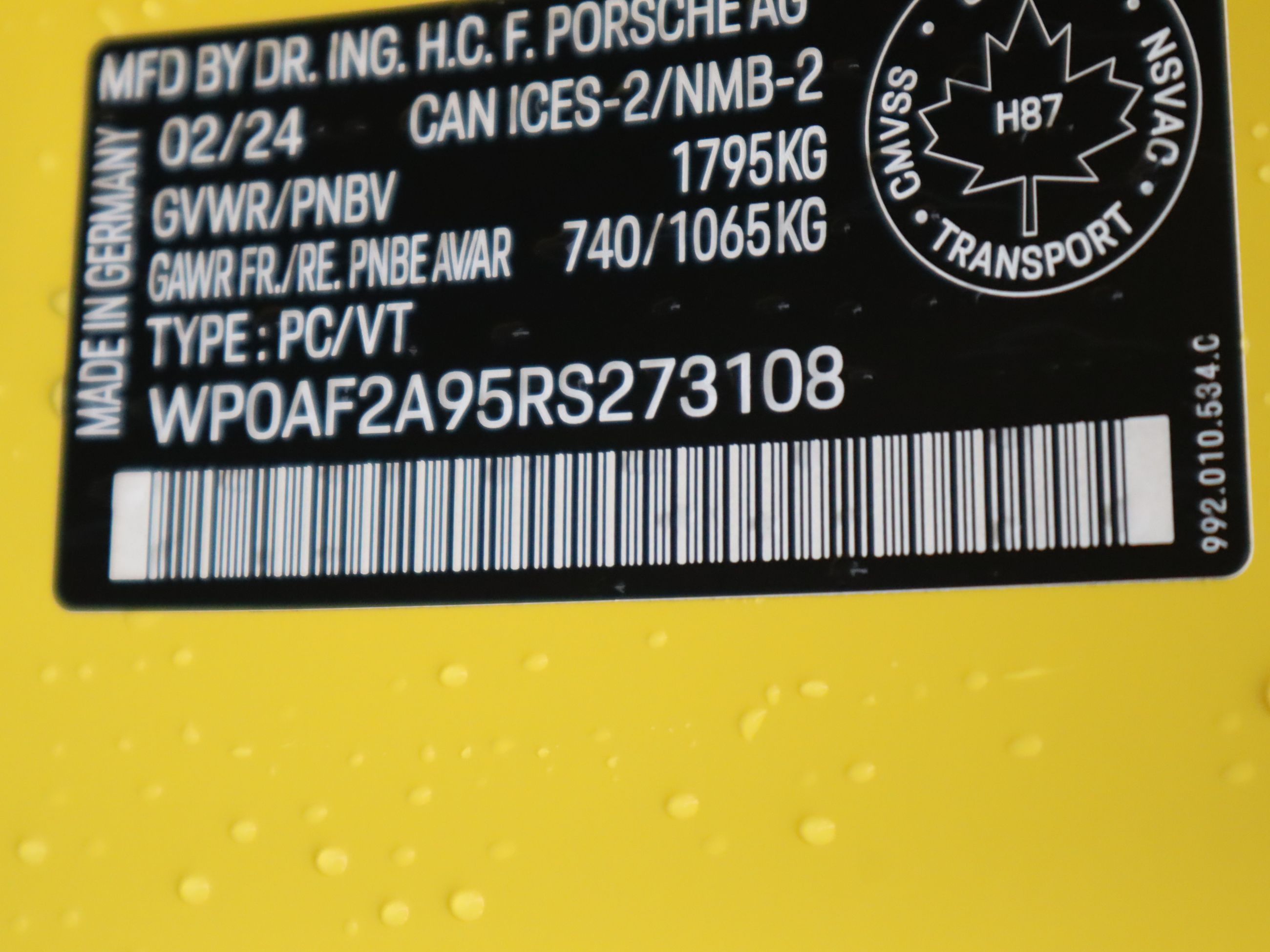 2024 Porsche 911 in Vancouver, British Columbia