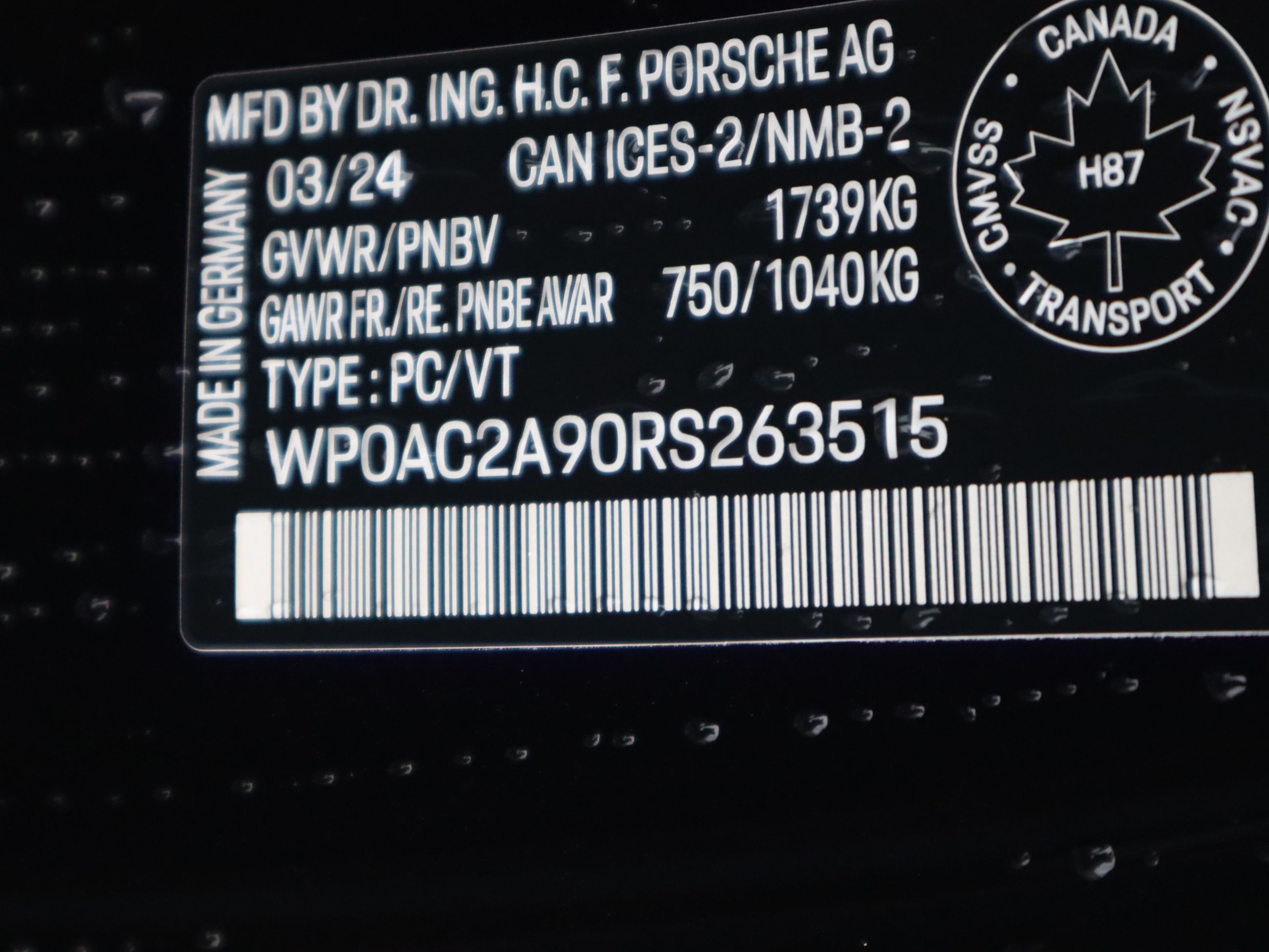 2024 Porsche 911 in Vancouver, British Columbia