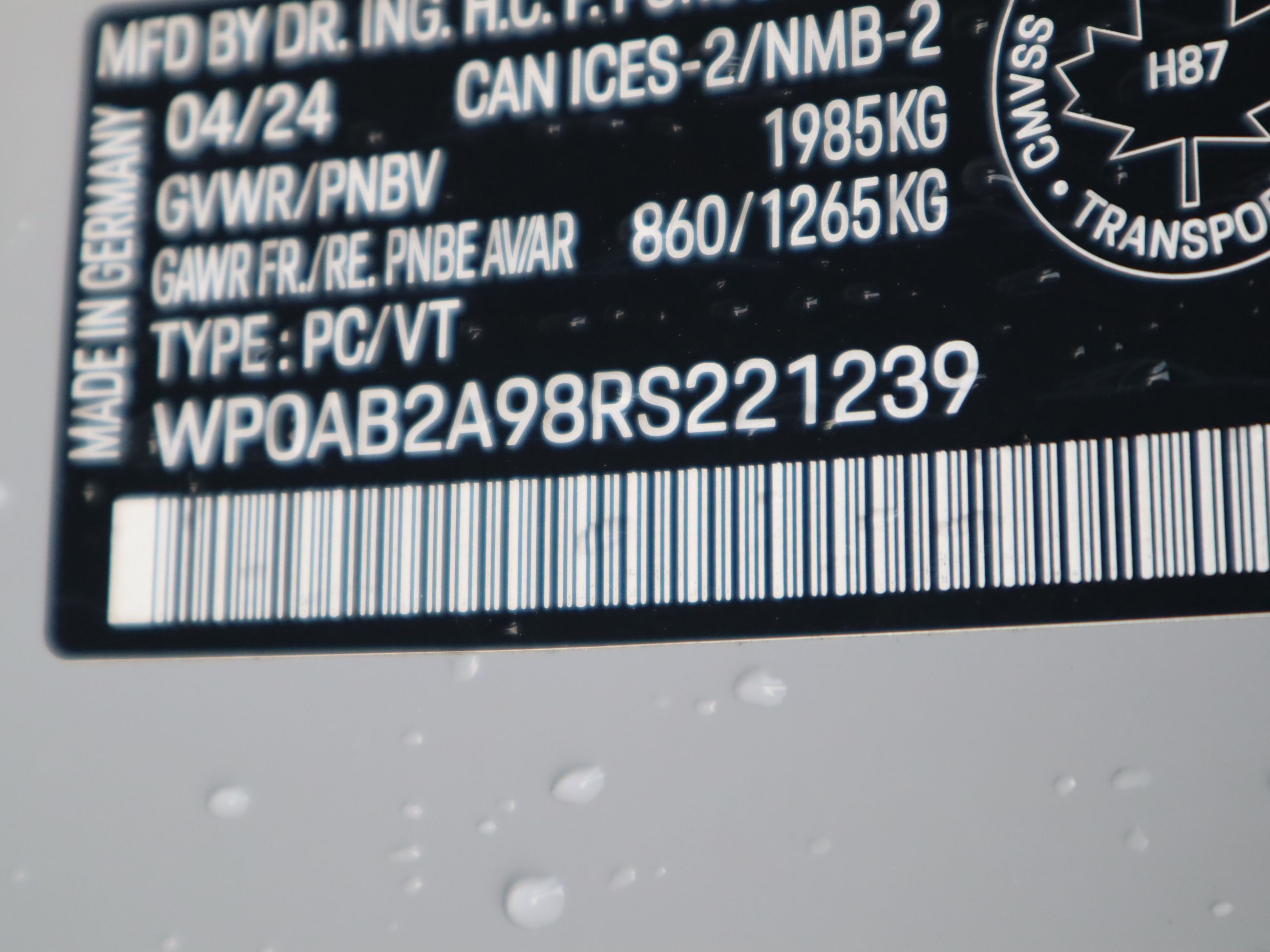 2024 Porsche 911 in Vancouver, British Columbia