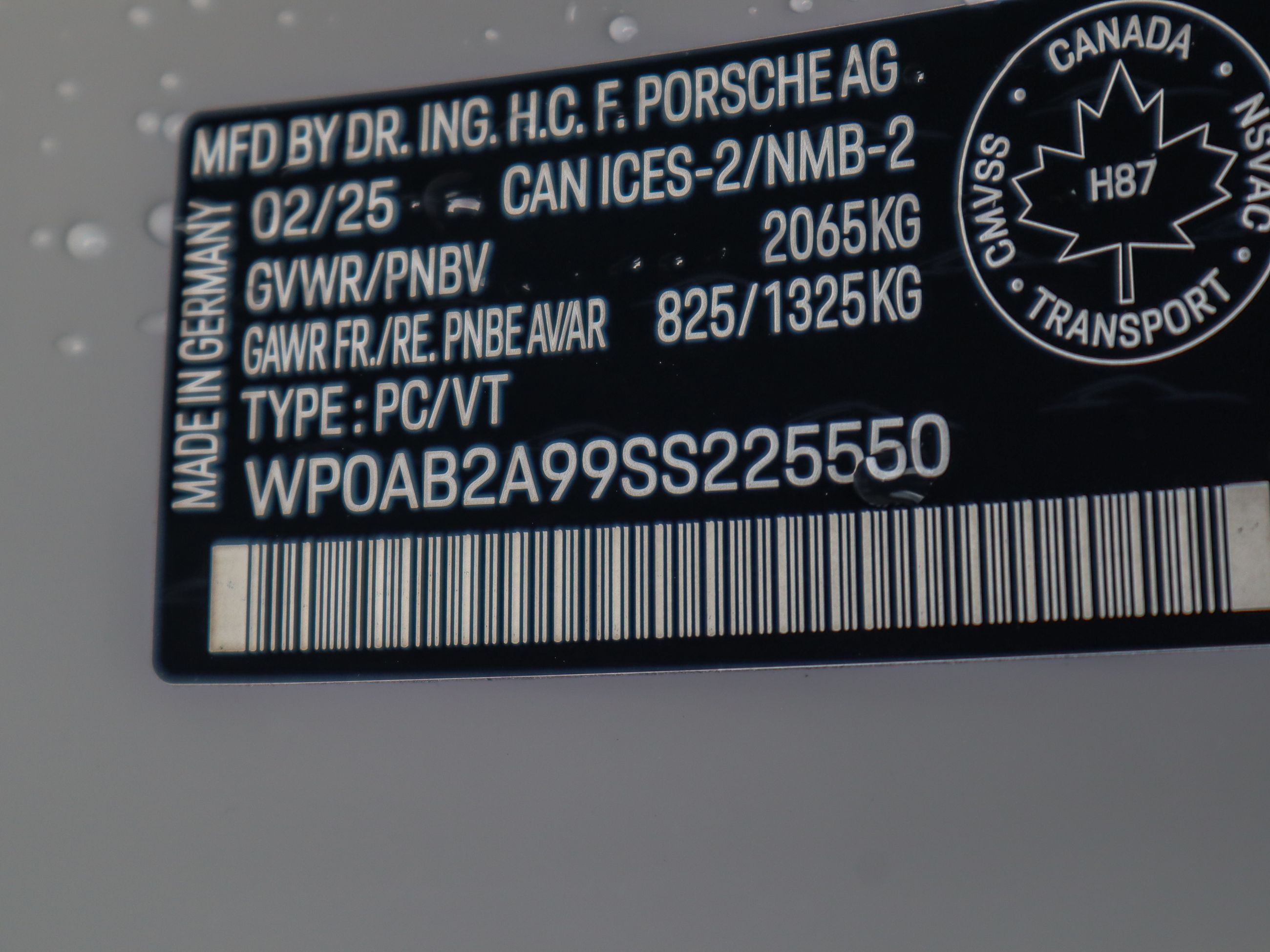 Porsche 911  2025 à Vancouver, Colombie-Britannique