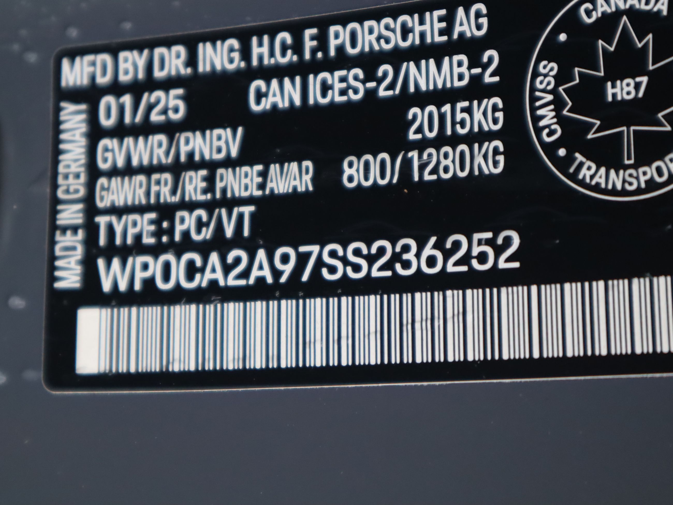 Porsche 911  2025 à Vancouver, Colombie-Britannique