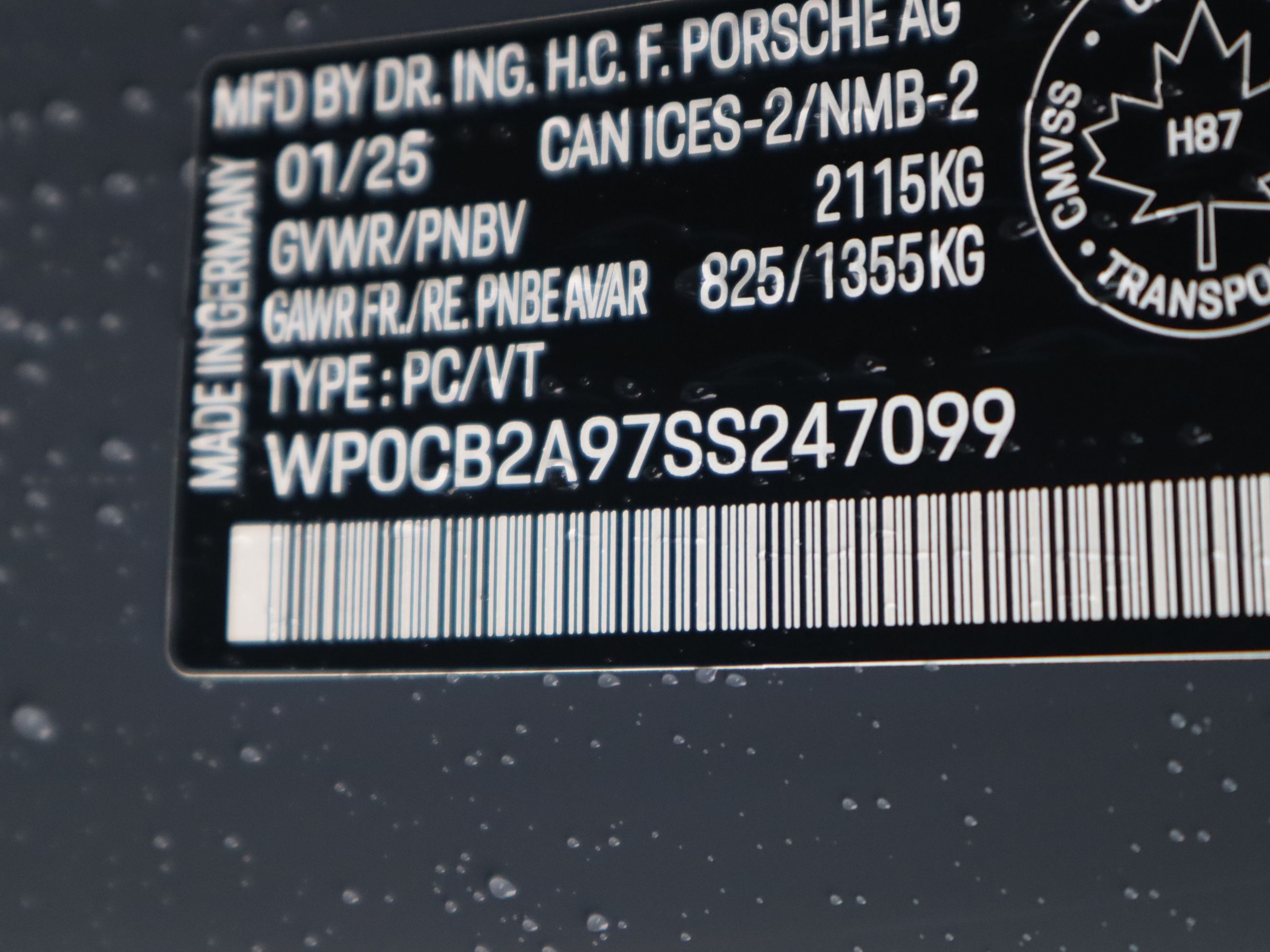 Porsche 911  2025 à Vancouver, Colombie-Britannique