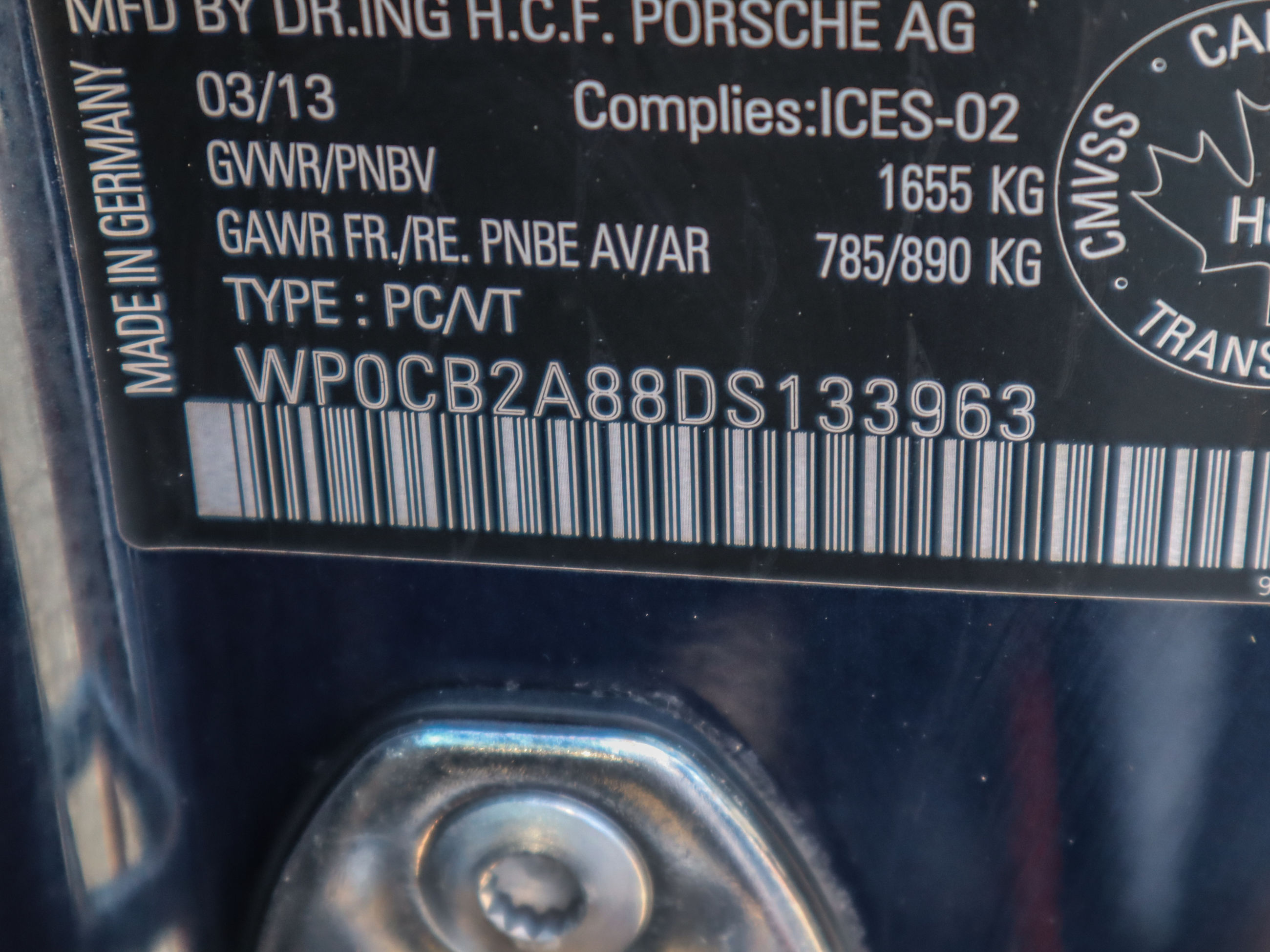 2013 Porsche Boxster in Vancouver, British Columbia
