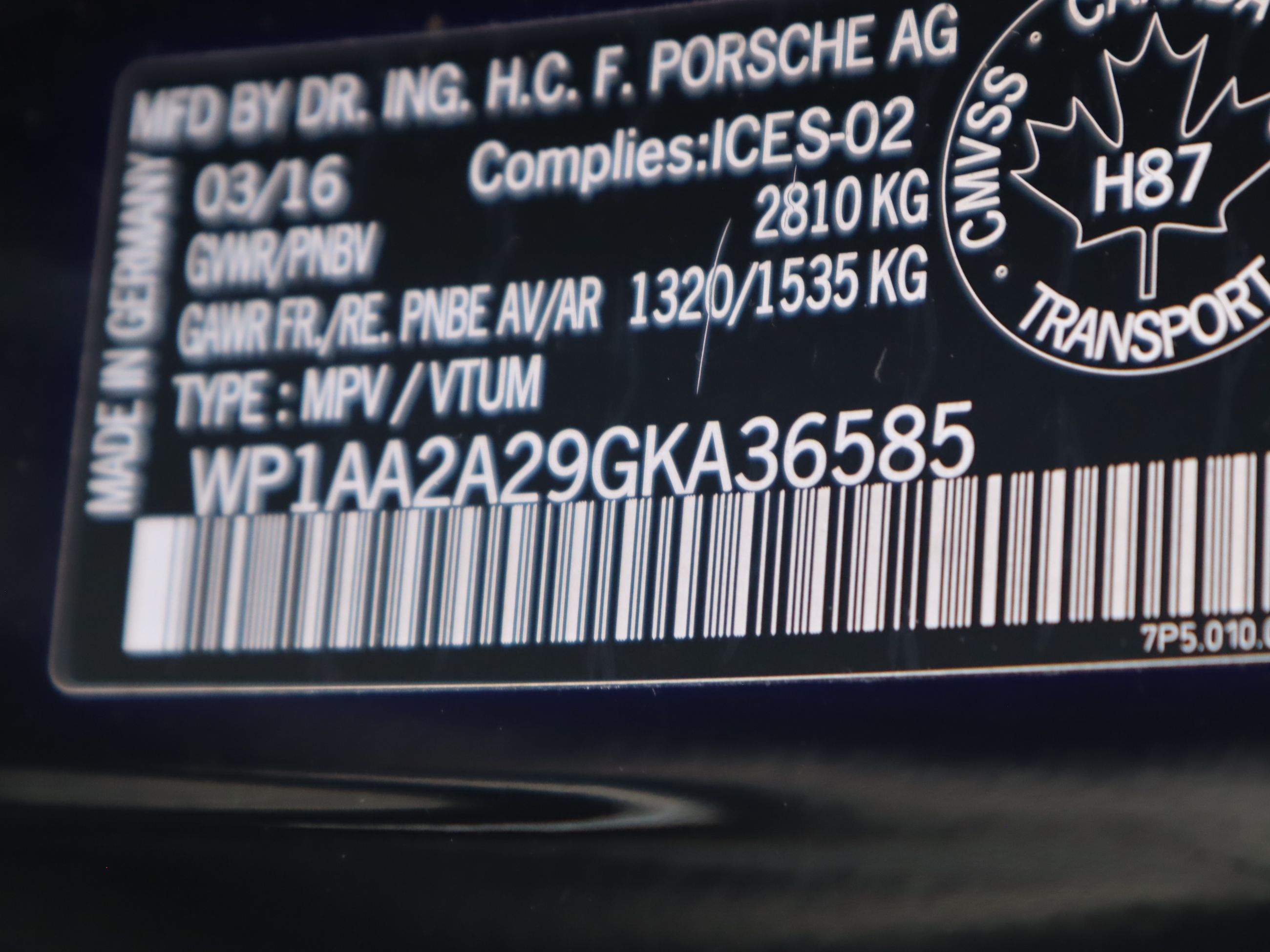 2016 Porsche Cayenne in Vancouver, British Columbia