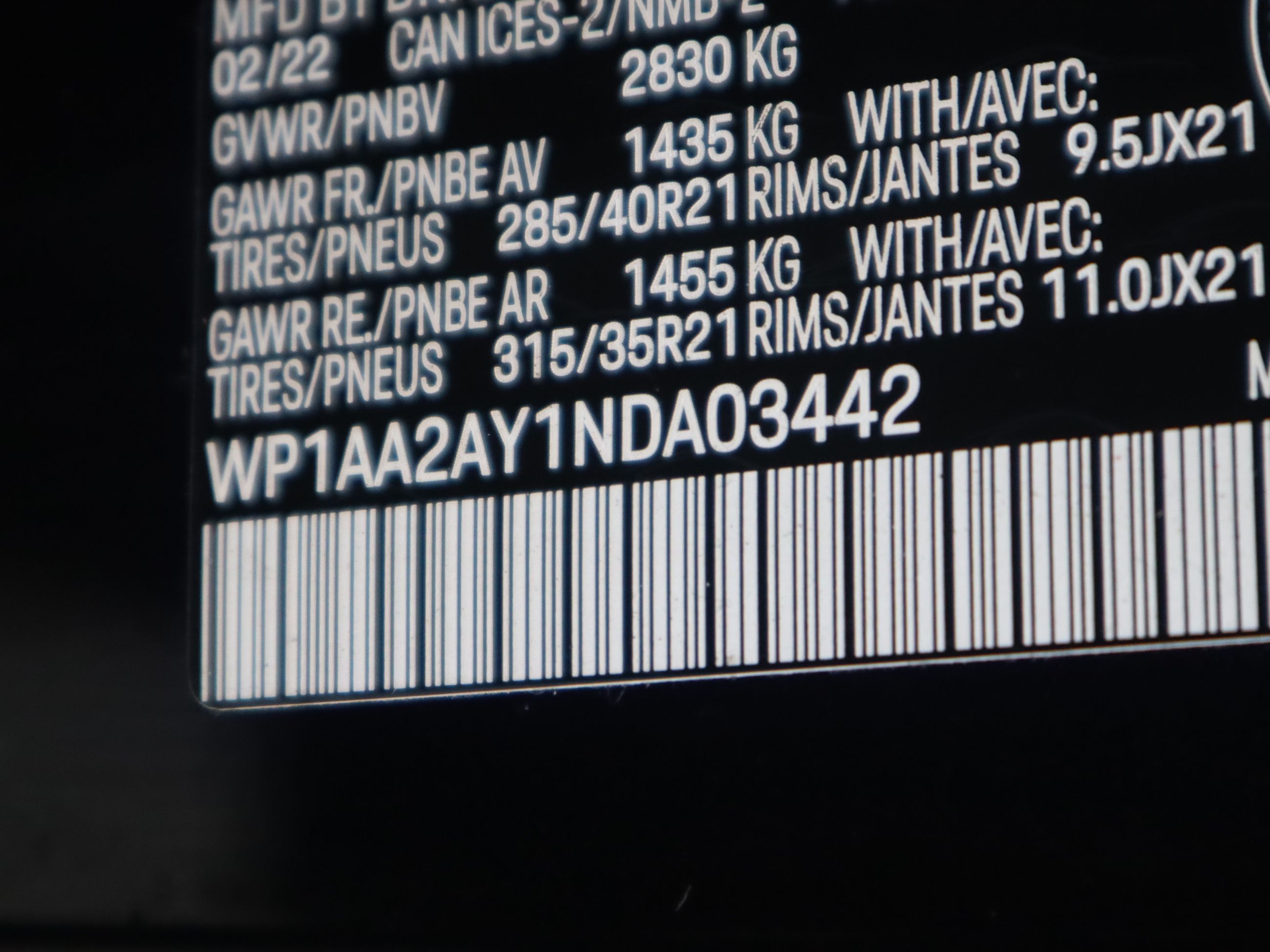 Porsche Cayenne  2022 à Vancouver, Colombie-Britannique