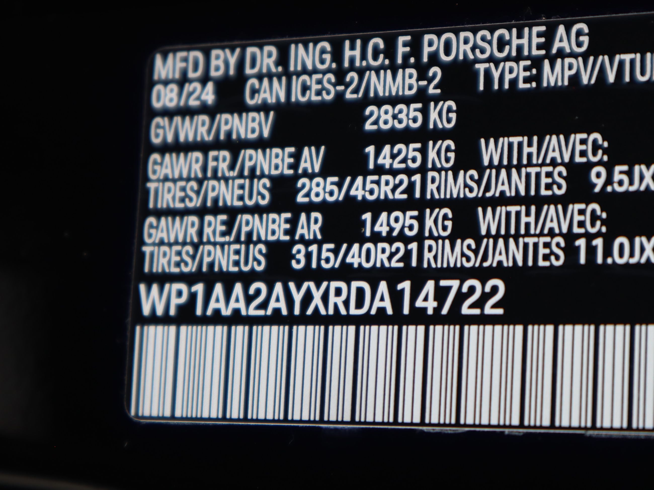 Porsche Cayenne  2024 à Vancouver, Colombie-Britannique