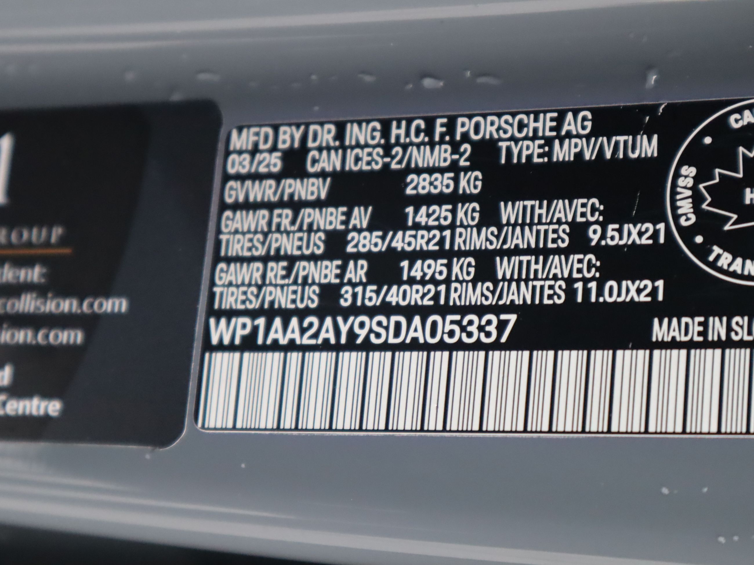 Porsche Cayenne  2025 à Vancouver, Colombie-Britannique